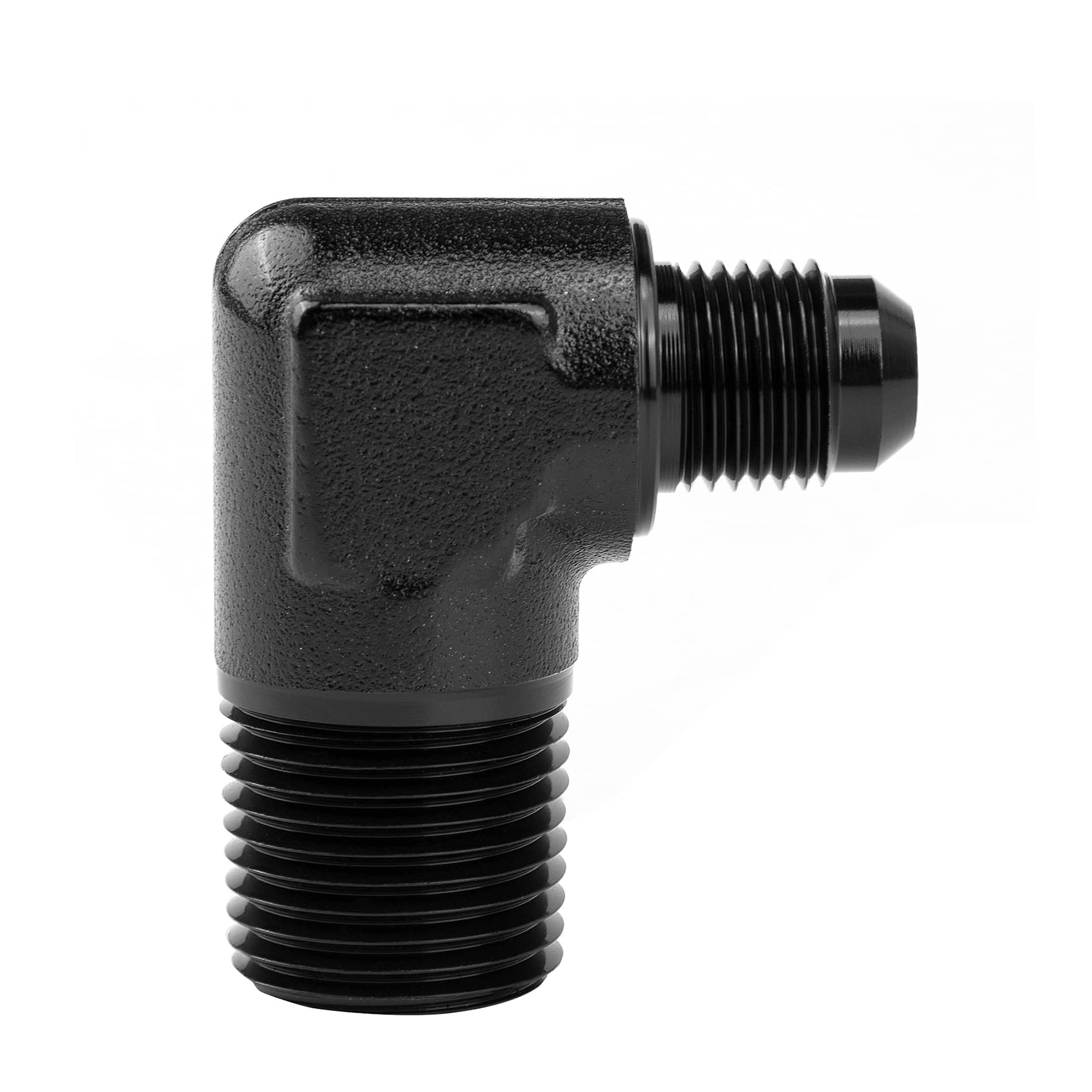 Evil Energy 4An To 3/8'' Npt Male 90 Degree Fitting Adapter Aluminum
