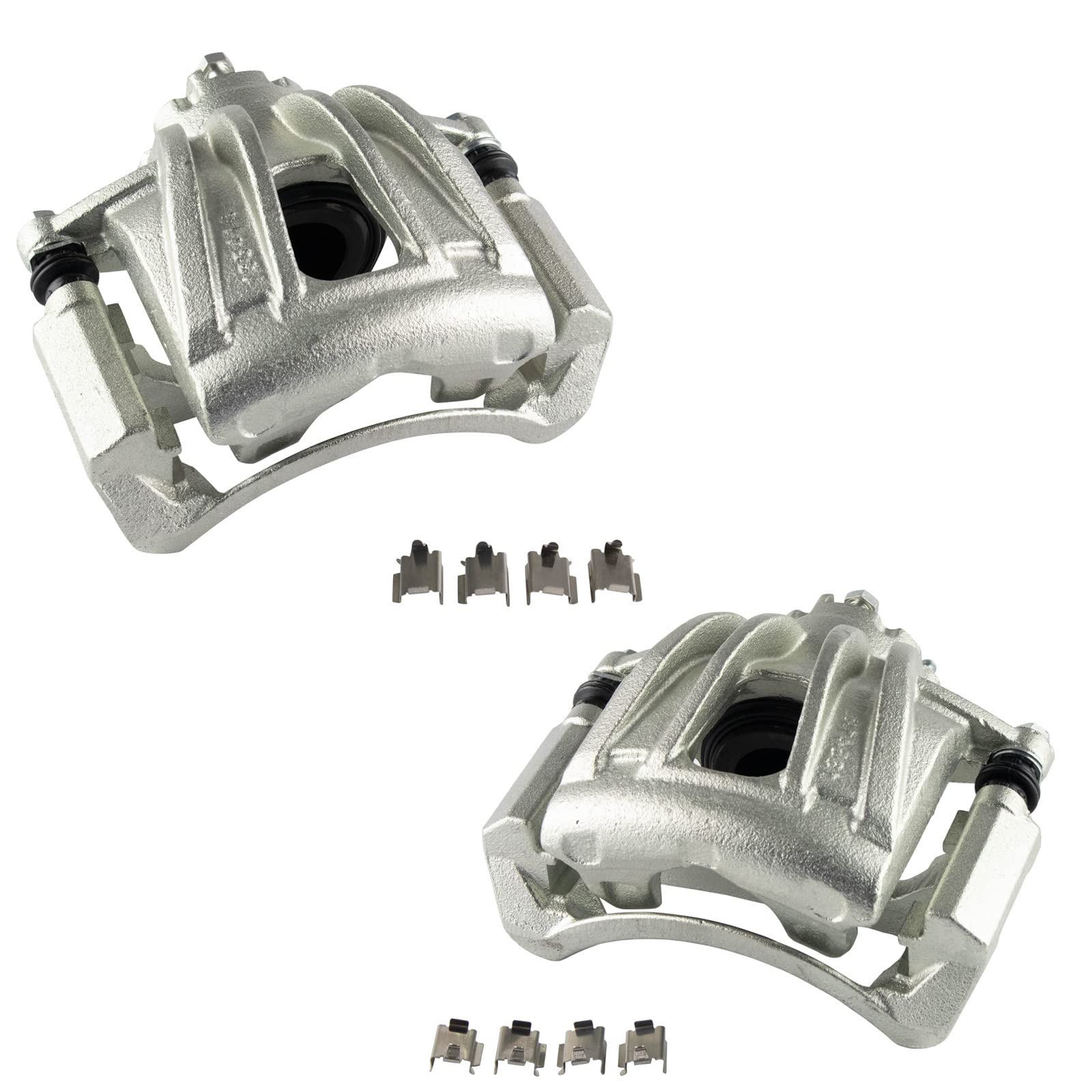 Trq Front Brake Caliper Set Compatible With 2002-2007 Jeep Liberty