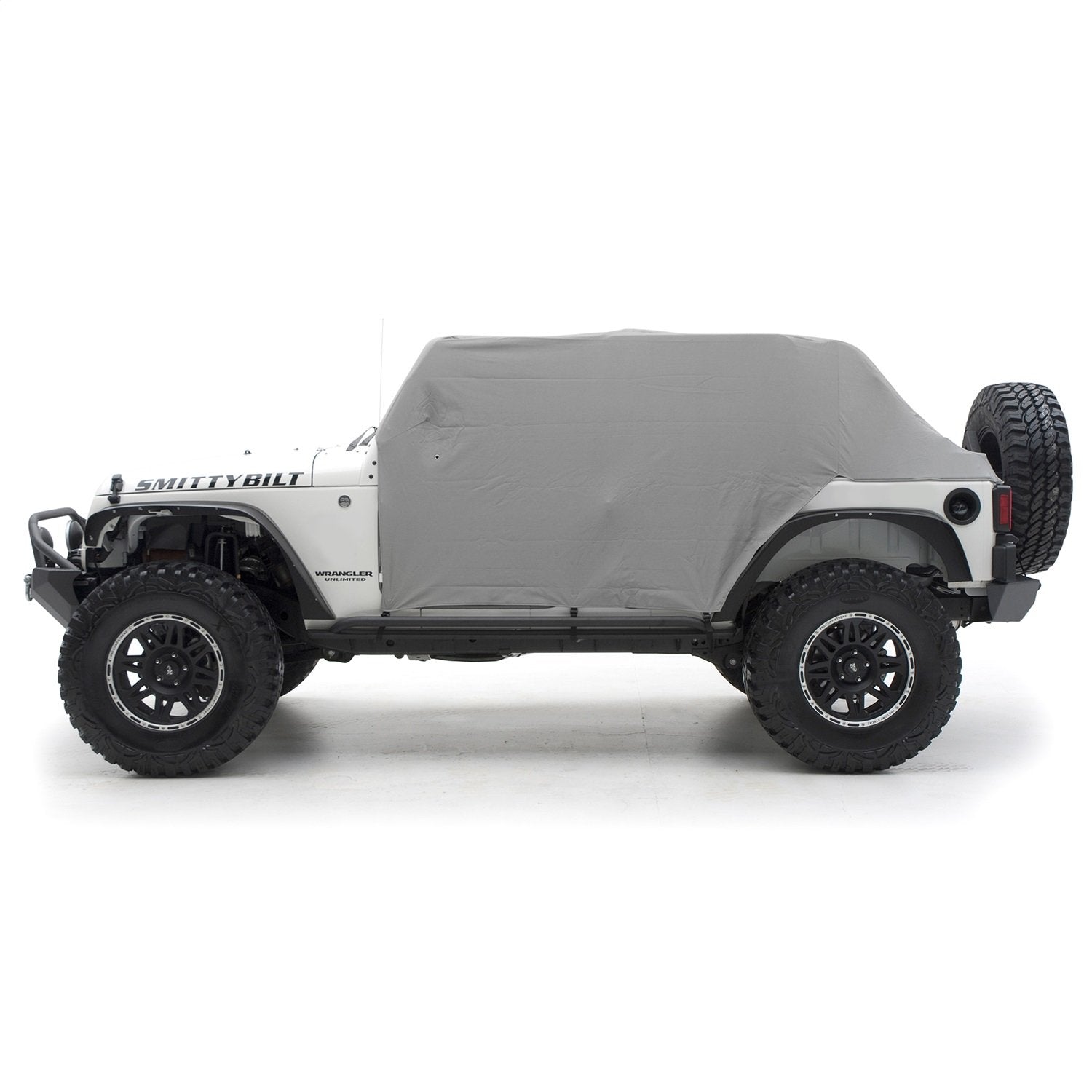 Smittybilt 1069 Gray Water-Resistant Cab Cover With Door Flap