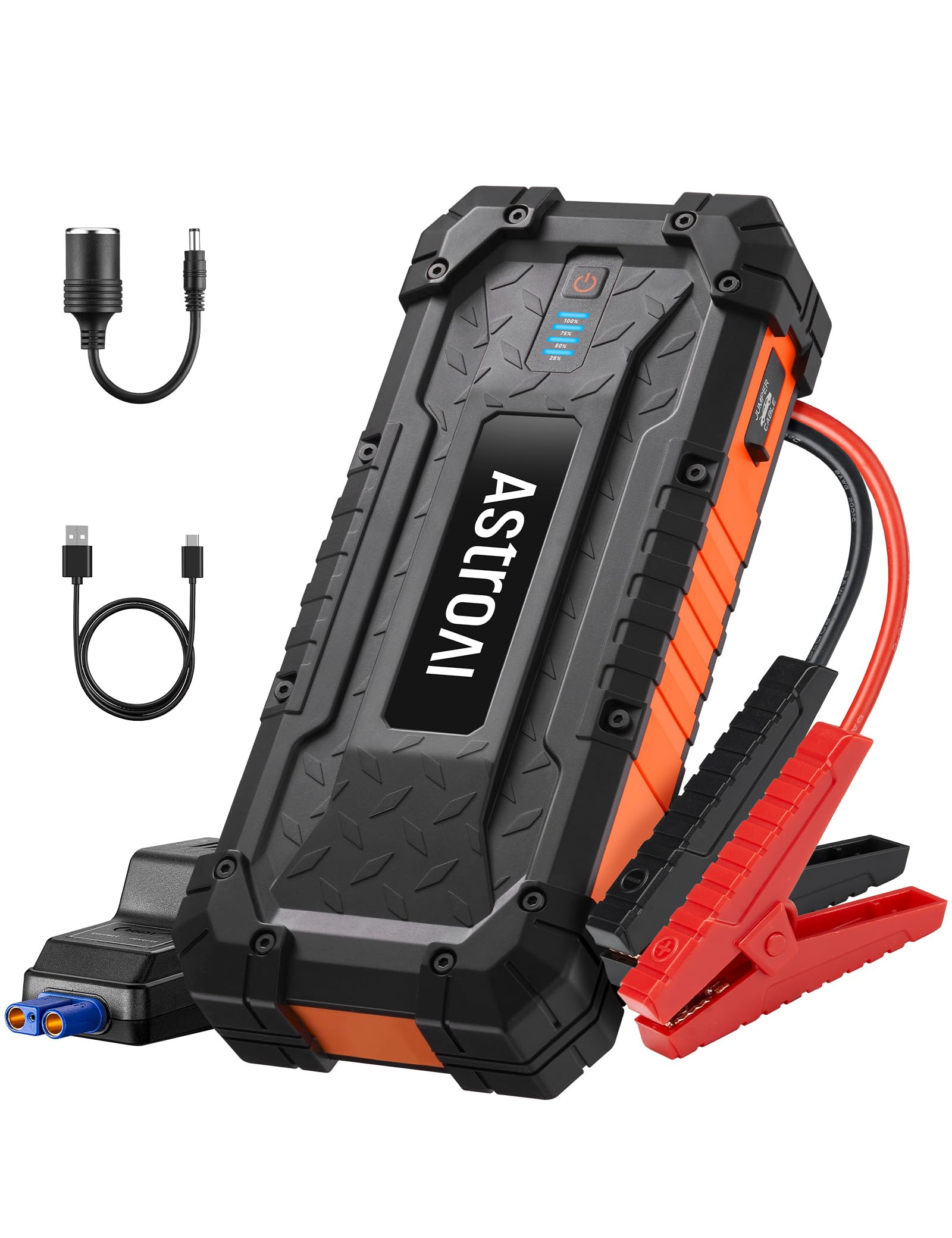Astroai S8 Ultra Battery Jumper Starter Portable, 4000A Car Jump Starter For Up To 10.0L Gas & 8.0L Diesel Engines, 88.8Wh Porta