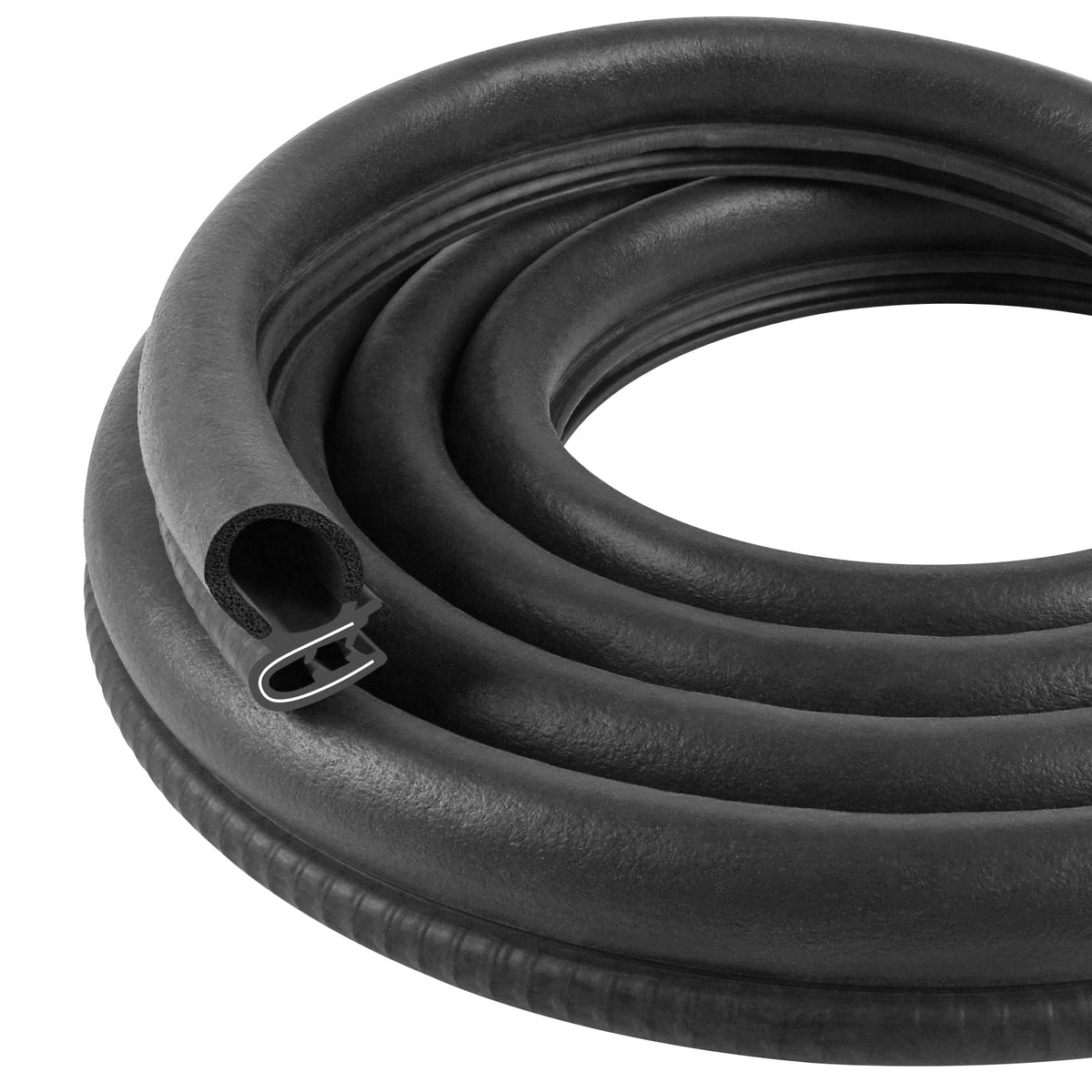 Automotive Door Weather Stripping 20Ft Car Door Rubber Edge Trim Seal Strip Gasket With Side Bulb For Car Bus Camper Boat Rv Tru