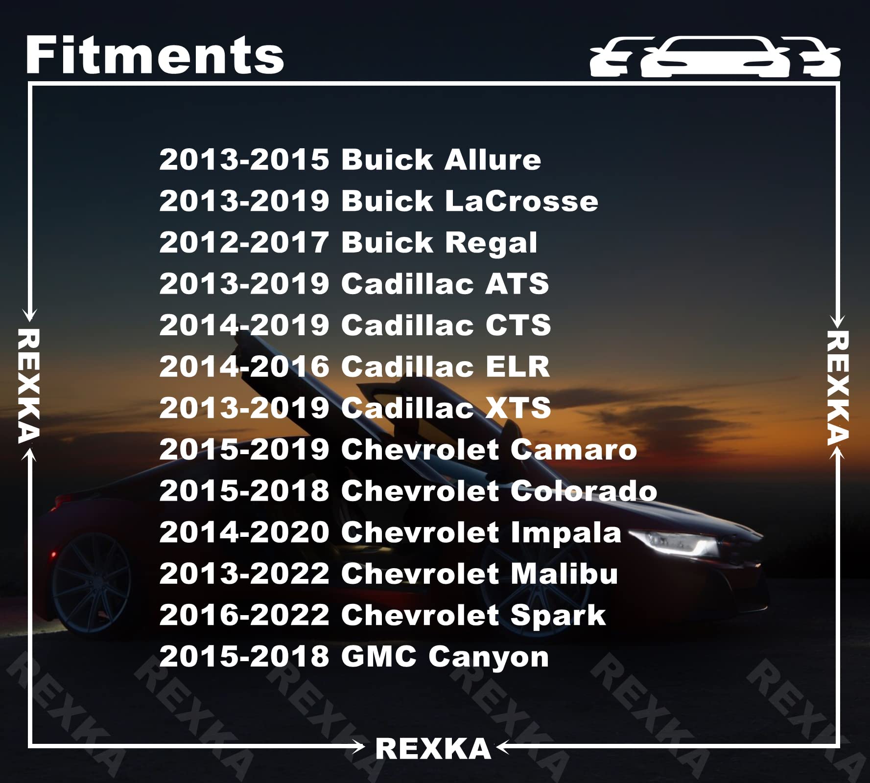 Rexka 10Pcs Mount Bracket Bumper Fascia Push In Retainer Nut For Gm 11548673 Buick Cadillac Chevrolet Gmc