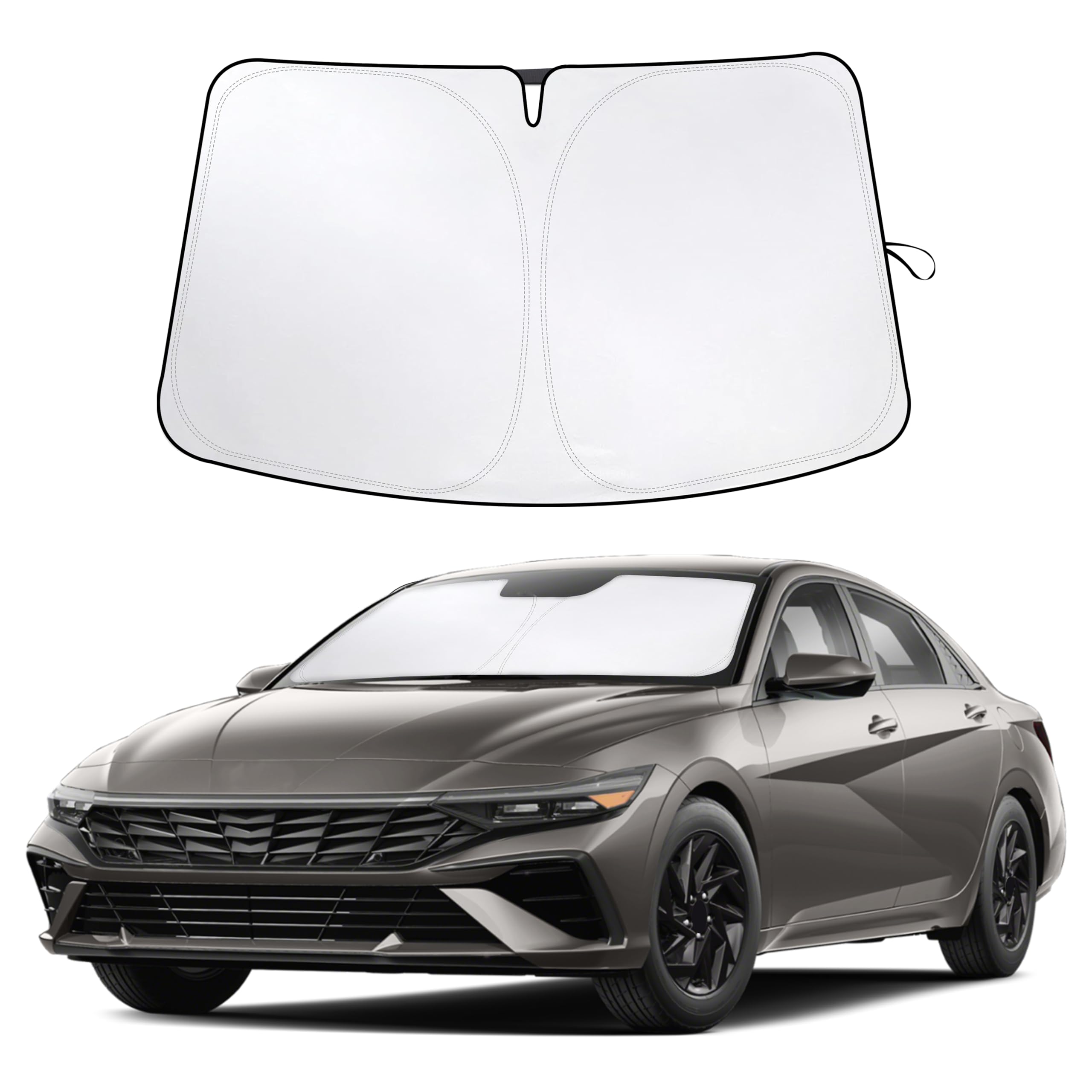 For Hyundai Elantra 2022-2024 2025 Econour Sunshade Windshield Cover - 240T Polyester Material Car Sun Visor - Sun Visor Reflect