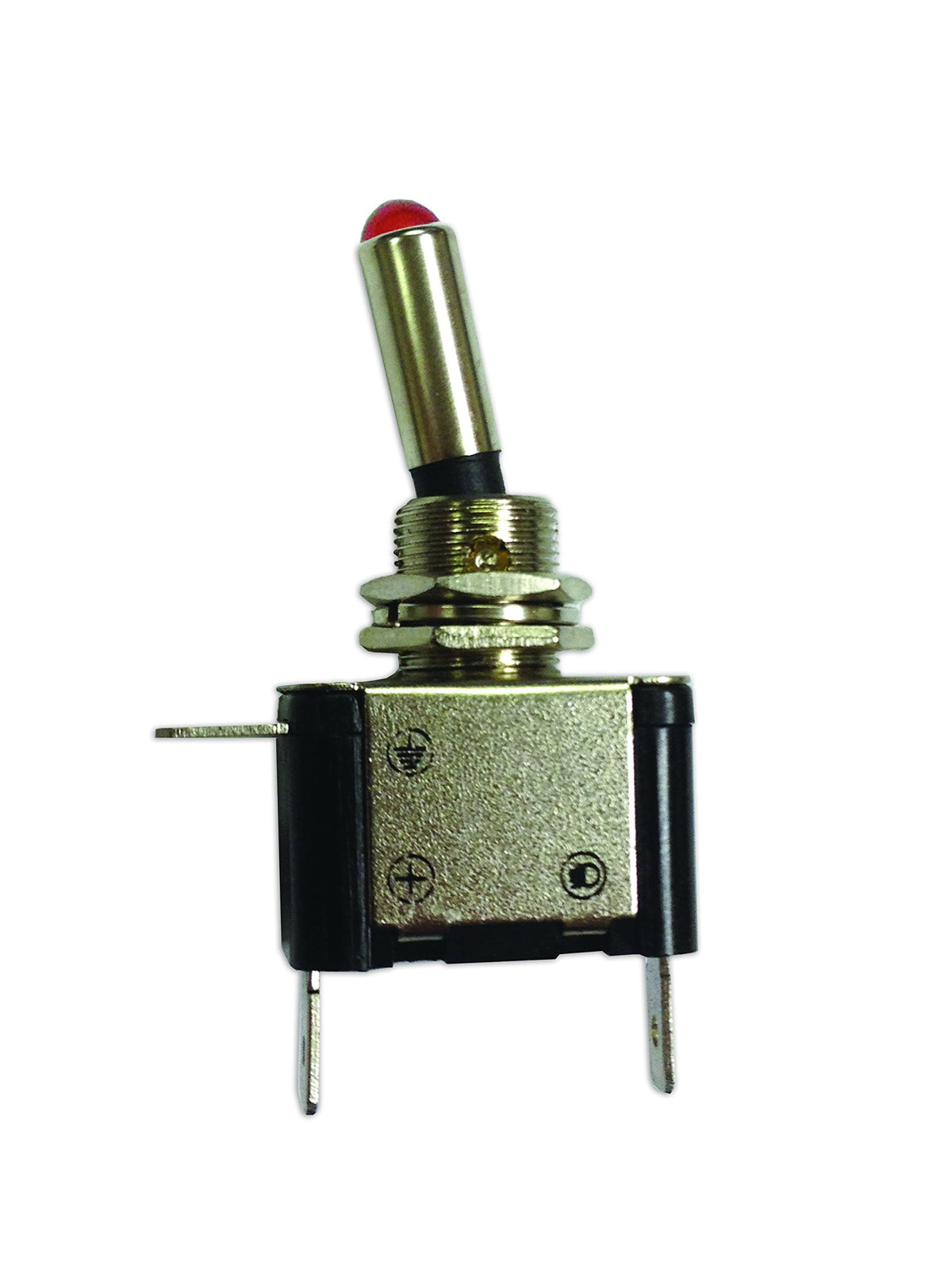 Wirthco 20520 On/Off Heavy Duty Amber Led Illuminated Metal Toggle Switch 25A Retail Pkg