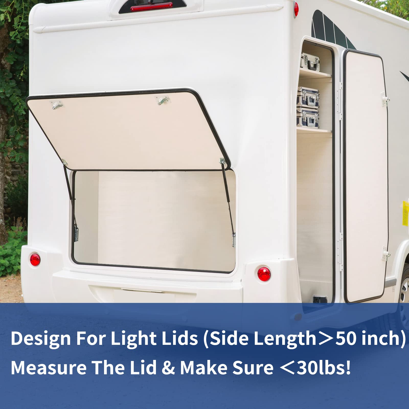 Sl2780 28 Inch 80Lb Gas Shocks Struts Ml2780 80Lb/356N Gas Spring Lift Supports For Rv Bed Storage Box Lid Tonneau Cover Truck B