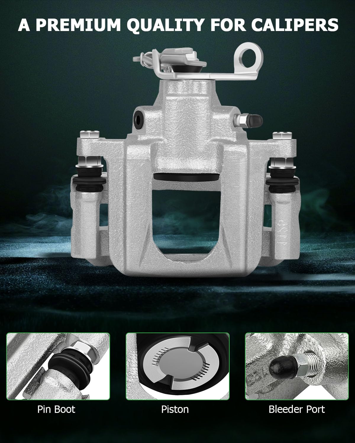 Scitoo 18B5177 18B5176 Rear Left & Right Disc Brake Calipers Assembly W/Bracket For Dodge For Journey 2009-2012