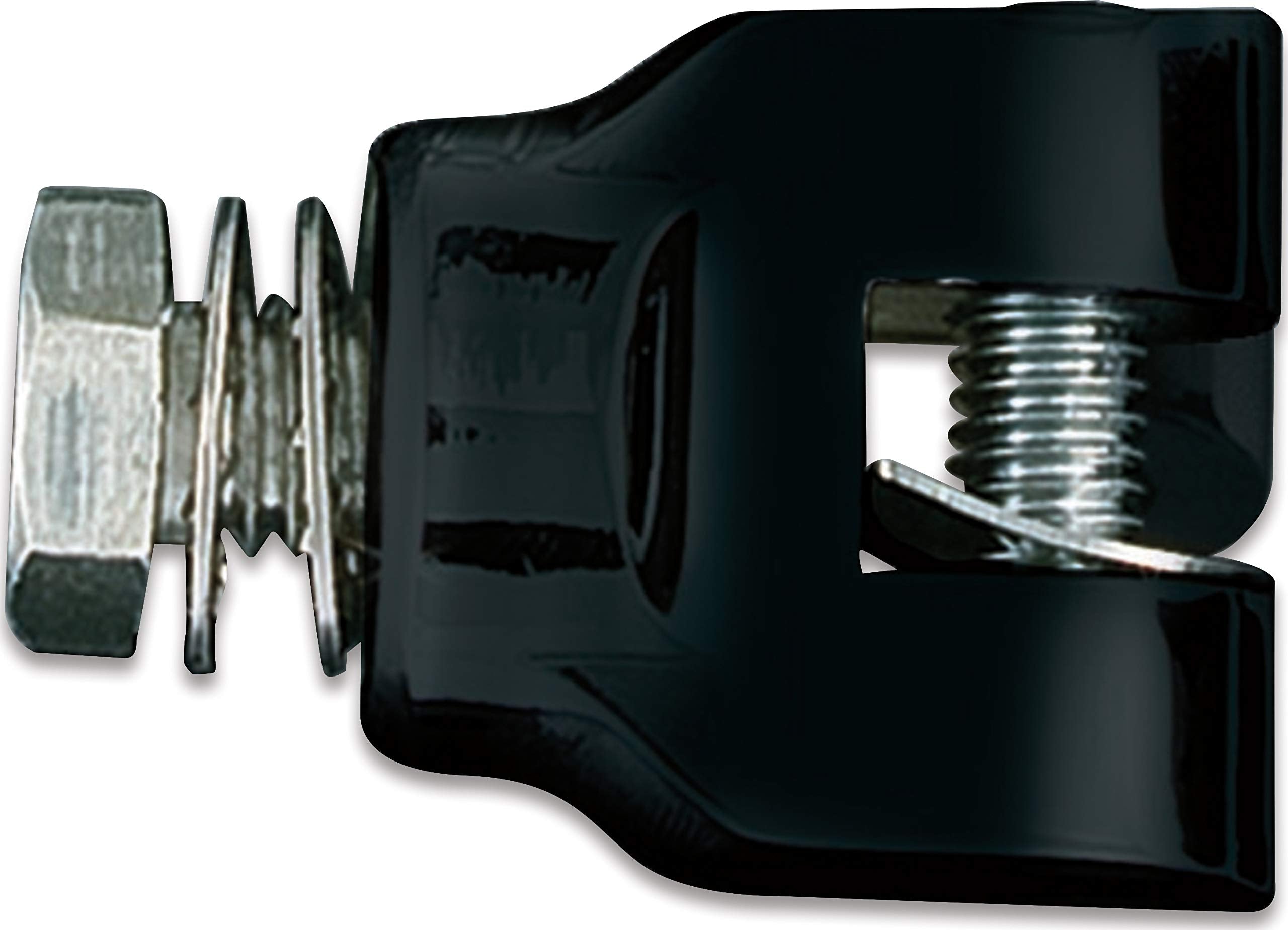 Kuryakyn 7573 Motorcycle Foot Control Component: Short Magnum Footpeg Mounts with 1/2''-13 Mounting Bolts, Gloss Black, 1 Pair