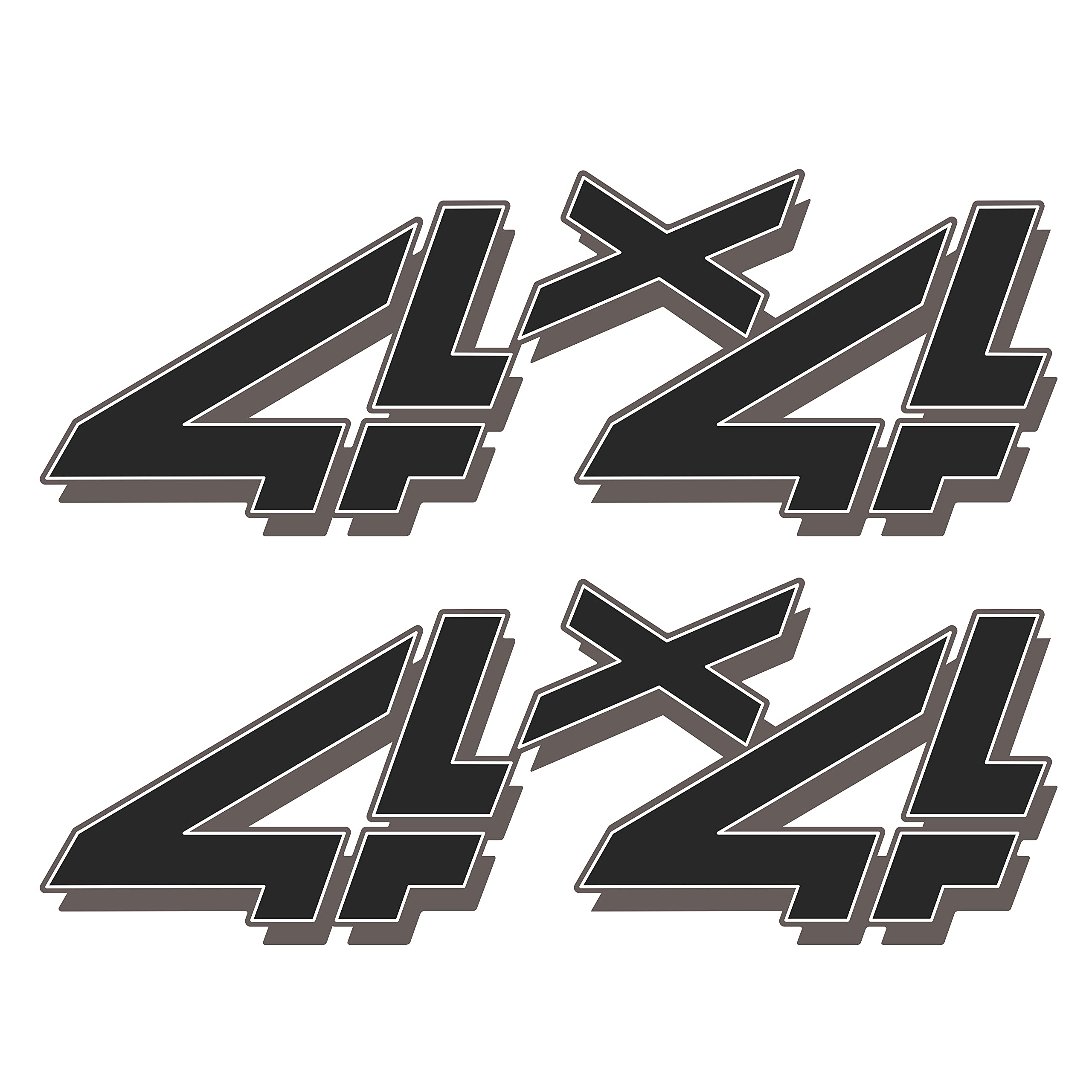4X4 Decals For Trucks Chevy Silverado 1998-2007 Bed Side 1500 2500 Hd (Black)