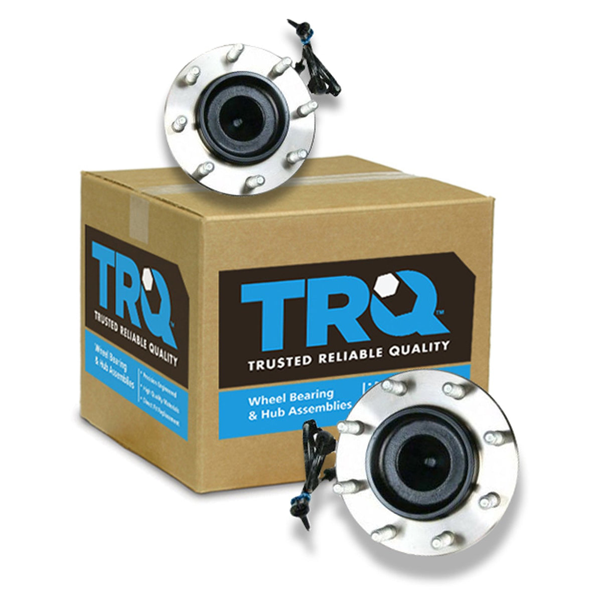 Trq Front Wheel Hub Bearings Assembly Set Compatible With 2003-2017 Chevrolet Express 3500 2009-2017 Express 4500 Gmc Savana 350