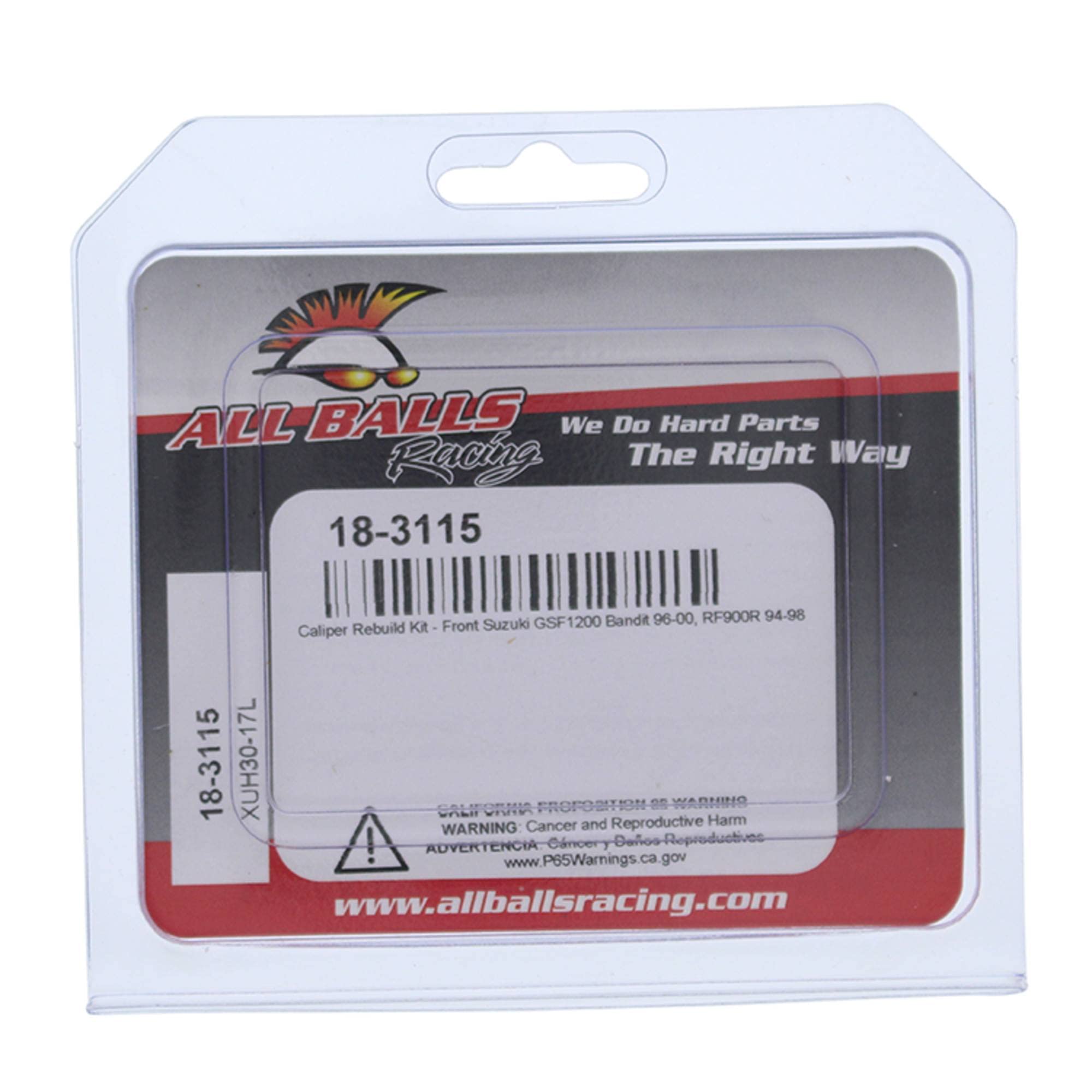 All Balls Racing 18-3115 Caliper Rebuild Kit Front Compatible With/Replacement For Suzuki Gsf 1200 Bandit 1996-2000, Rf 900 R 19