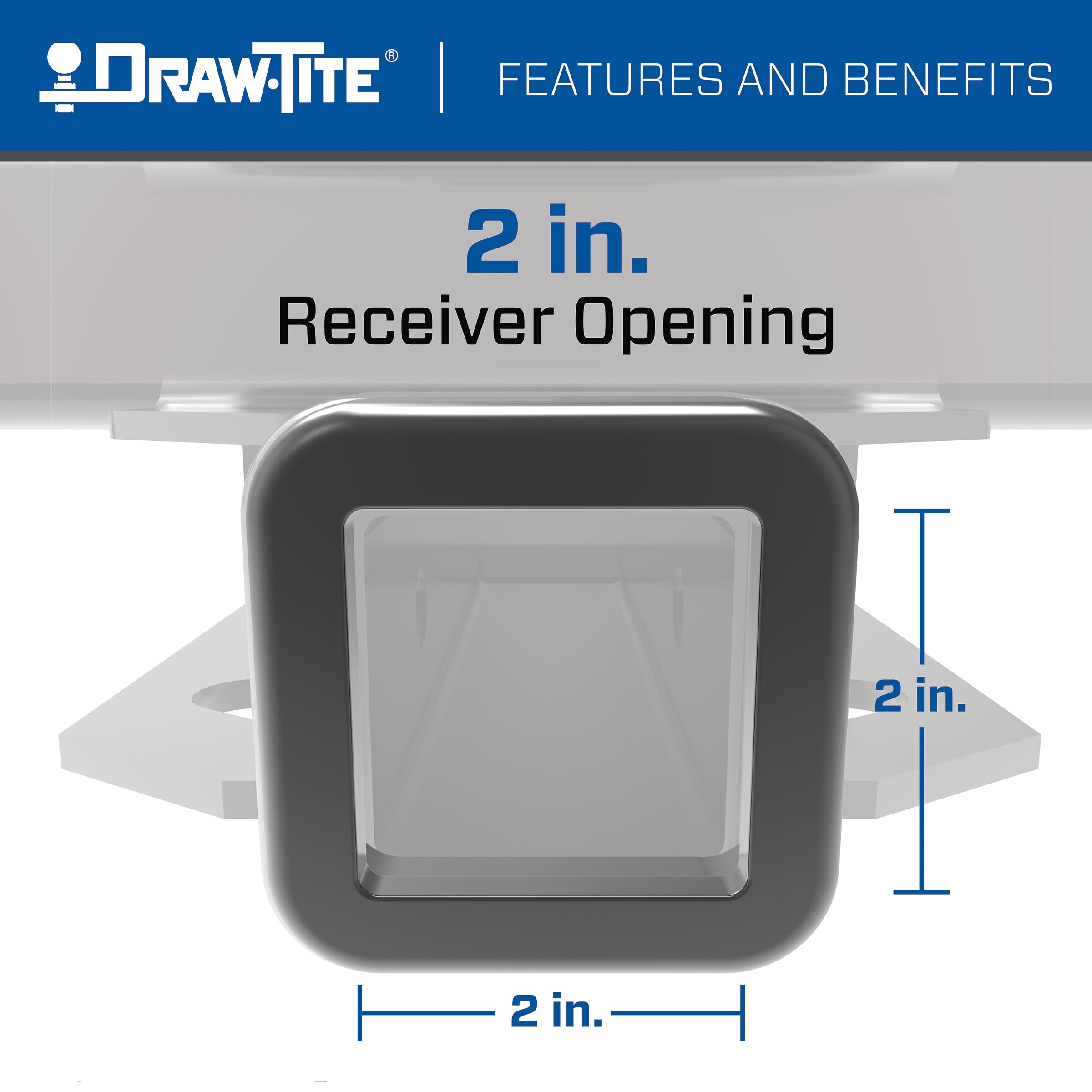 Draw-Tite 41931 Ultra Frame Class 5 Trailer Hitch, 2 Inch Square Receiver, Compatible With 1999-2016 Ford F-250 Super Duty And F