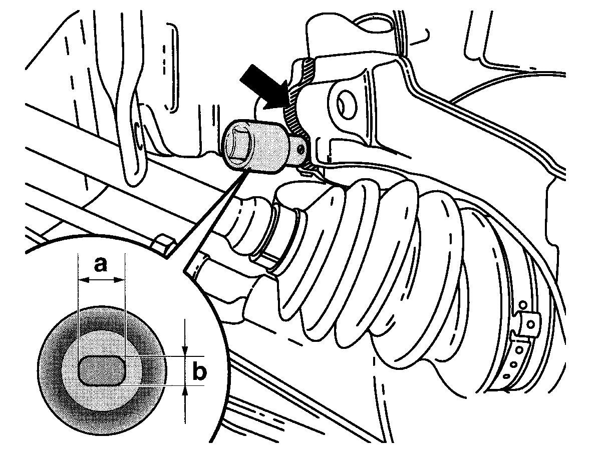 Hazet 4912-1 12.5 Mm Square Hollow Pin Solid Profile Spreader For Wheel Bearing Housing - Multi-Colour