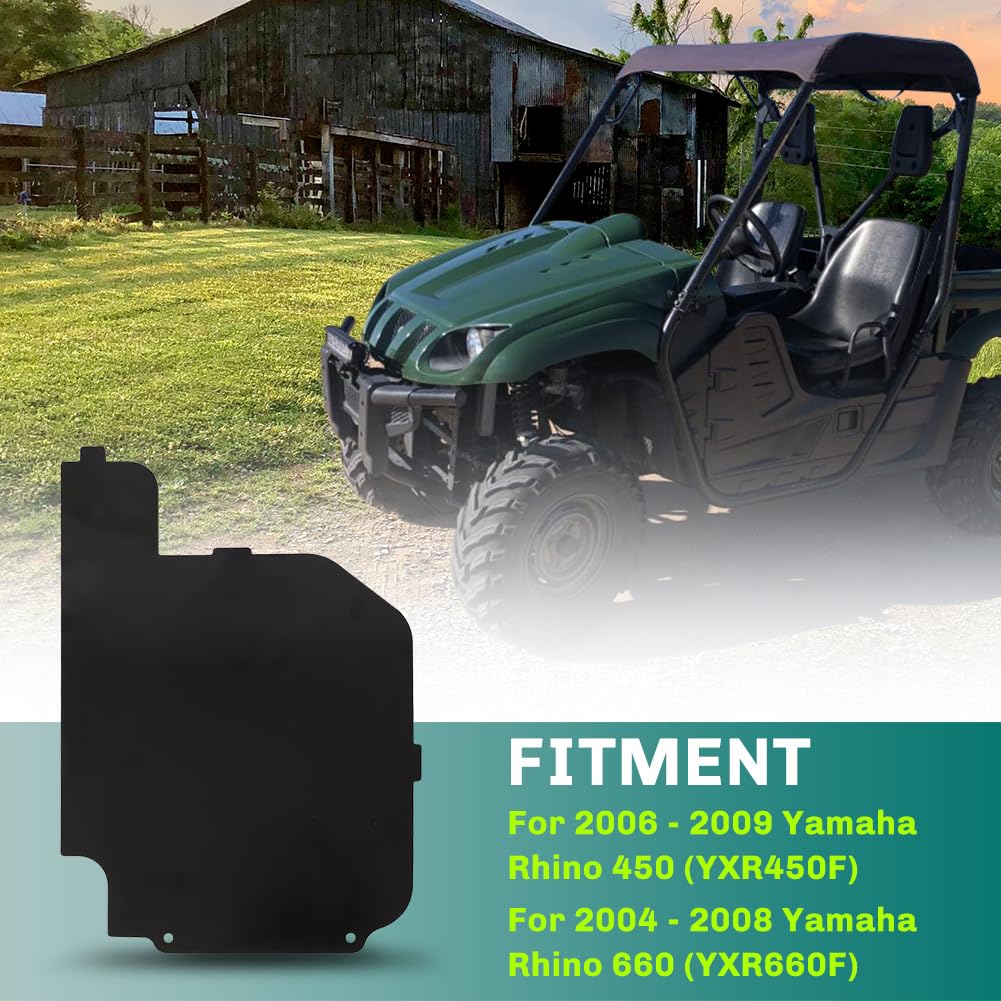 Motoparty For Yamaha Rhino 660 Battery Cover Battery Cover Box Lid For 2006-2009 Yamaha Rhino 450 (Yxr450F)& 2004-2008 Yamaha Rhino 660 (Yxr660F) Replace For Oem Number 5Ug-H2129-10-00