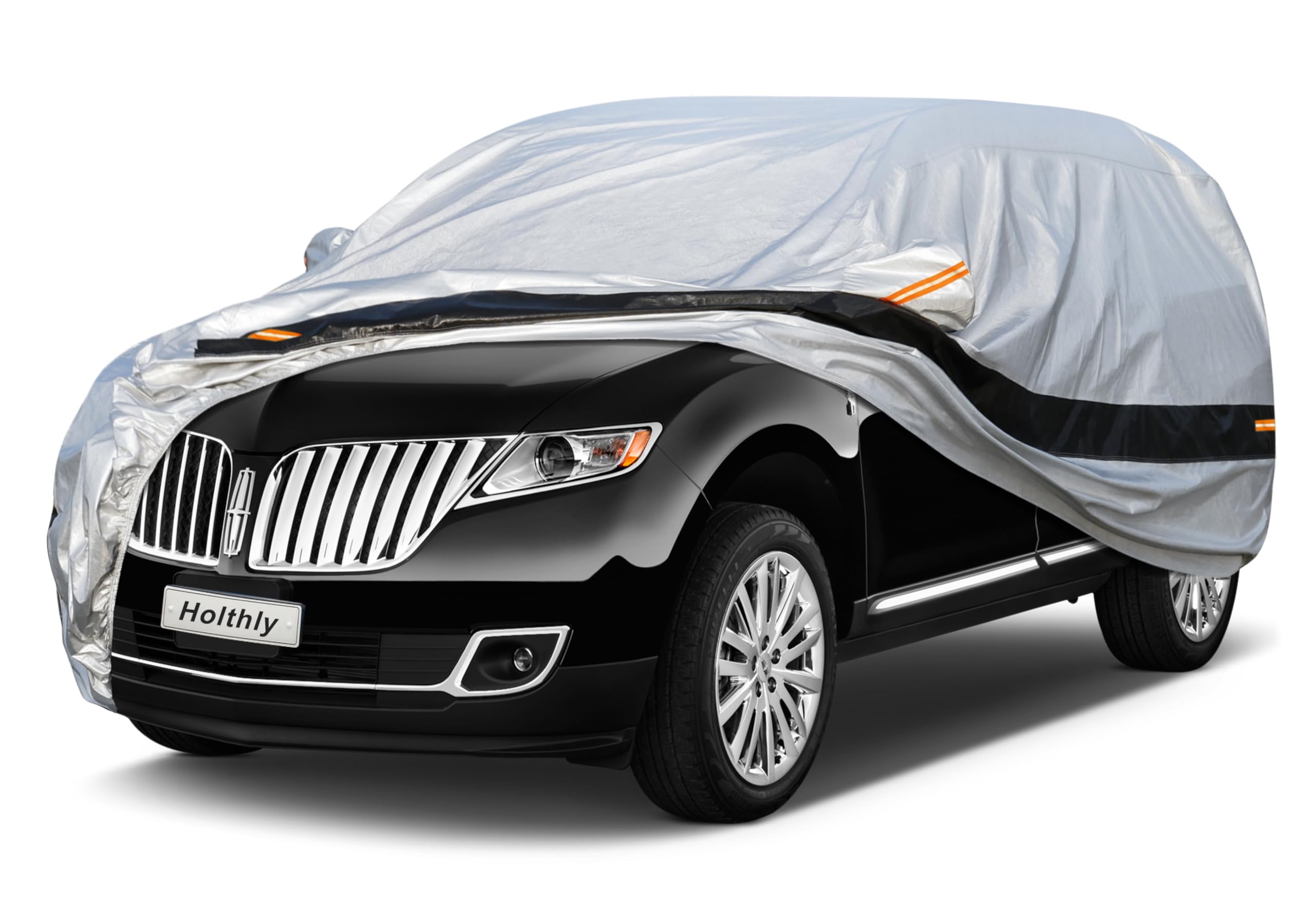 Holthly SUV Car Cover Custom Fit Lincoln MKX 2006-2019, Car Cover Waterproof All Weather for Automobiles, Sun Rain Dust UV Prote