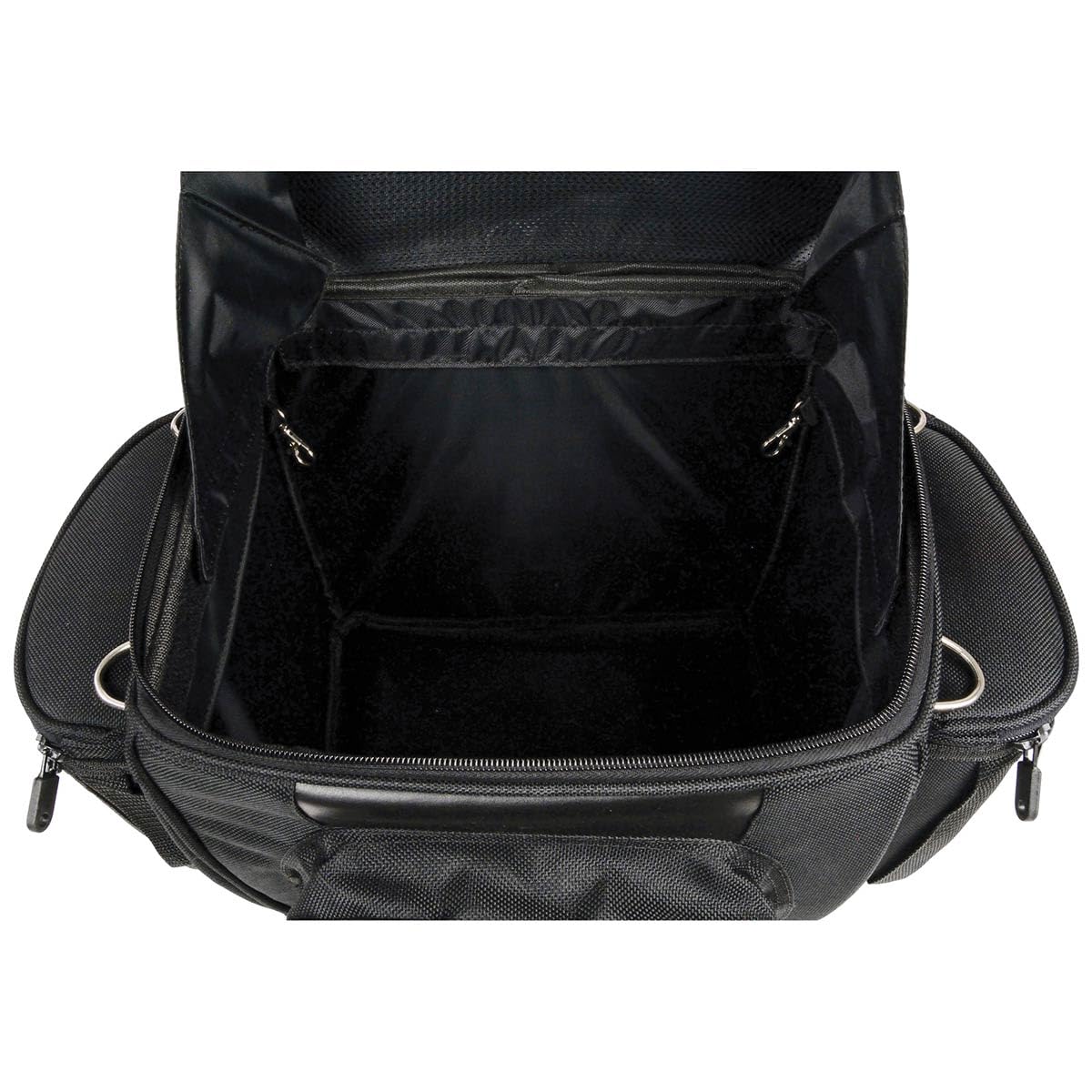 Milwaukee Leather SH682 Black Medium Motorcycle Textile Sissy Bar Travel Bag - One Size