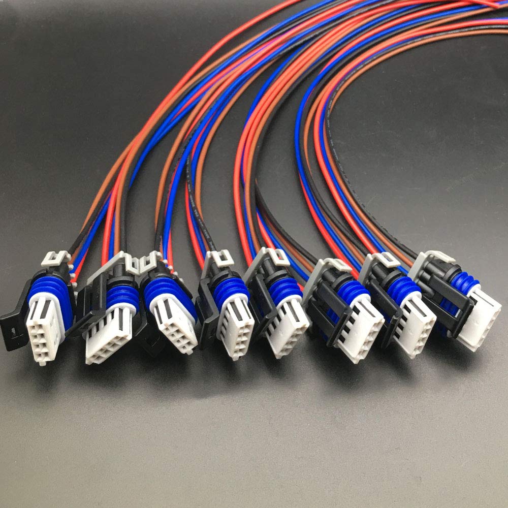 Set 8 Compatible With Gm Ignition Coil Connector Wiring Pigtail Harness Ls2 Ls7 D581 D585 Truck