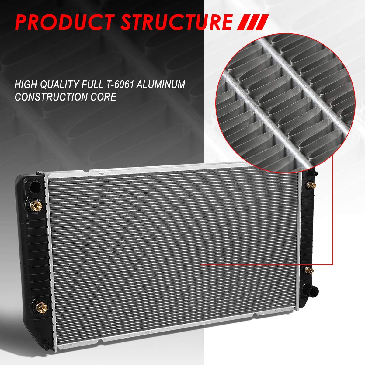 Auto Dynasty Radiator Compatible With 94-00 Chevy Gmc C/K2500 C/K3500 Suburban Pickup 7.4L At/Mt, Dpi 1521 Factory Style 2-Row C