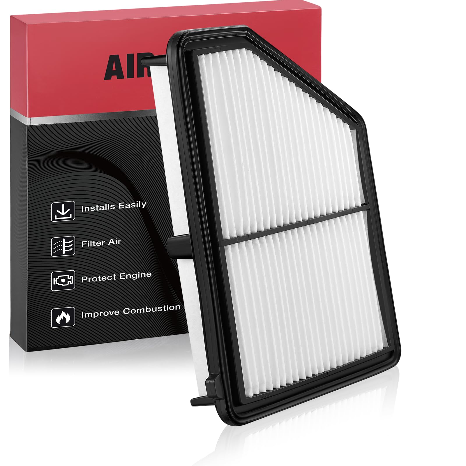 BDFHYK CA12051 Engine Air Filter Compatible with Honda Civic 2016-2024 2.0L, HR-V 2023 2024 2.0L, Replace# 17220-5BA-A00 AF5264 