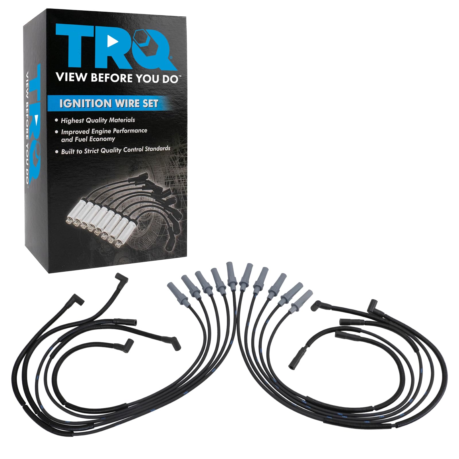 Trq Spark Plug Wire Set Compatible With 2005-2006 Dodge Ram 1500 Viper