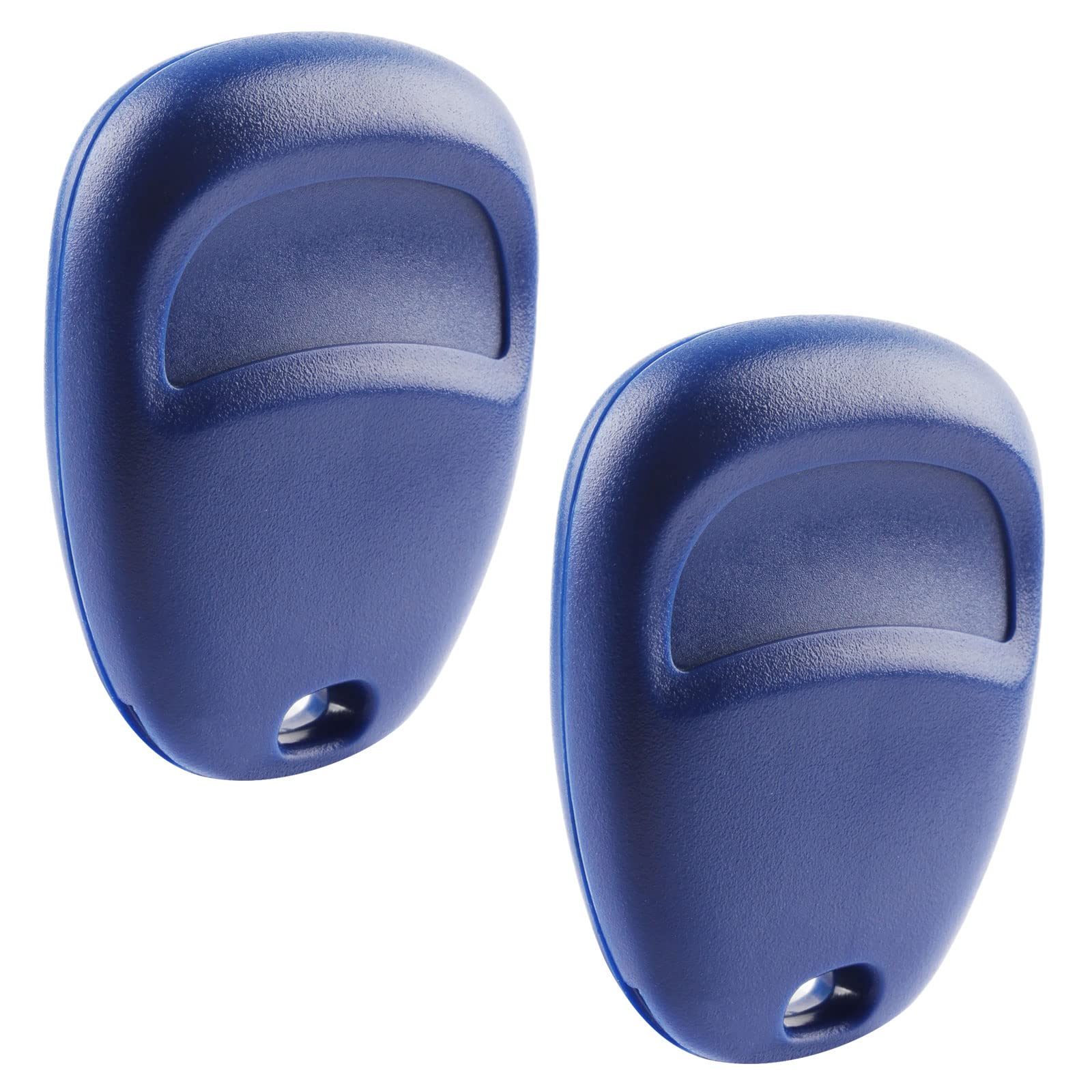 Replacement For 2001-2007 Cadlliac Chevrolet Gmc Oldsmobile Pontiac Blue 4-Button Keyless Entry Remote Fob 10443537 (Set Of 2)