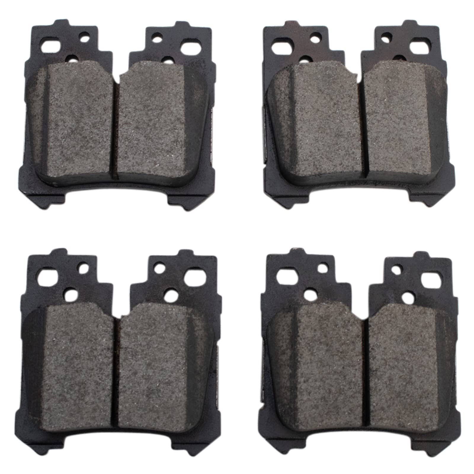 TRQ Rear Brake Pads Ceramic Compatible with 2007-2017 Lexus LS460 2018-2021 LS500 2018-2020 LS500h 2008-2016 LS600h
