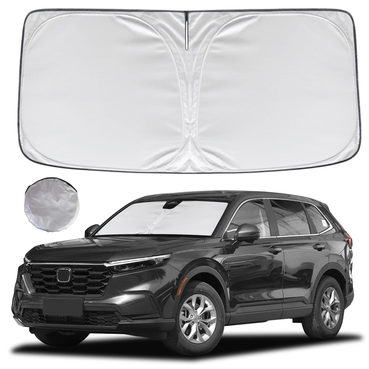 Kayzt Windshield Sun Shade For Honda Crv 2023-2025 Cr-V Foldable Sunshade Suv Front Window Custom Fit Accessories