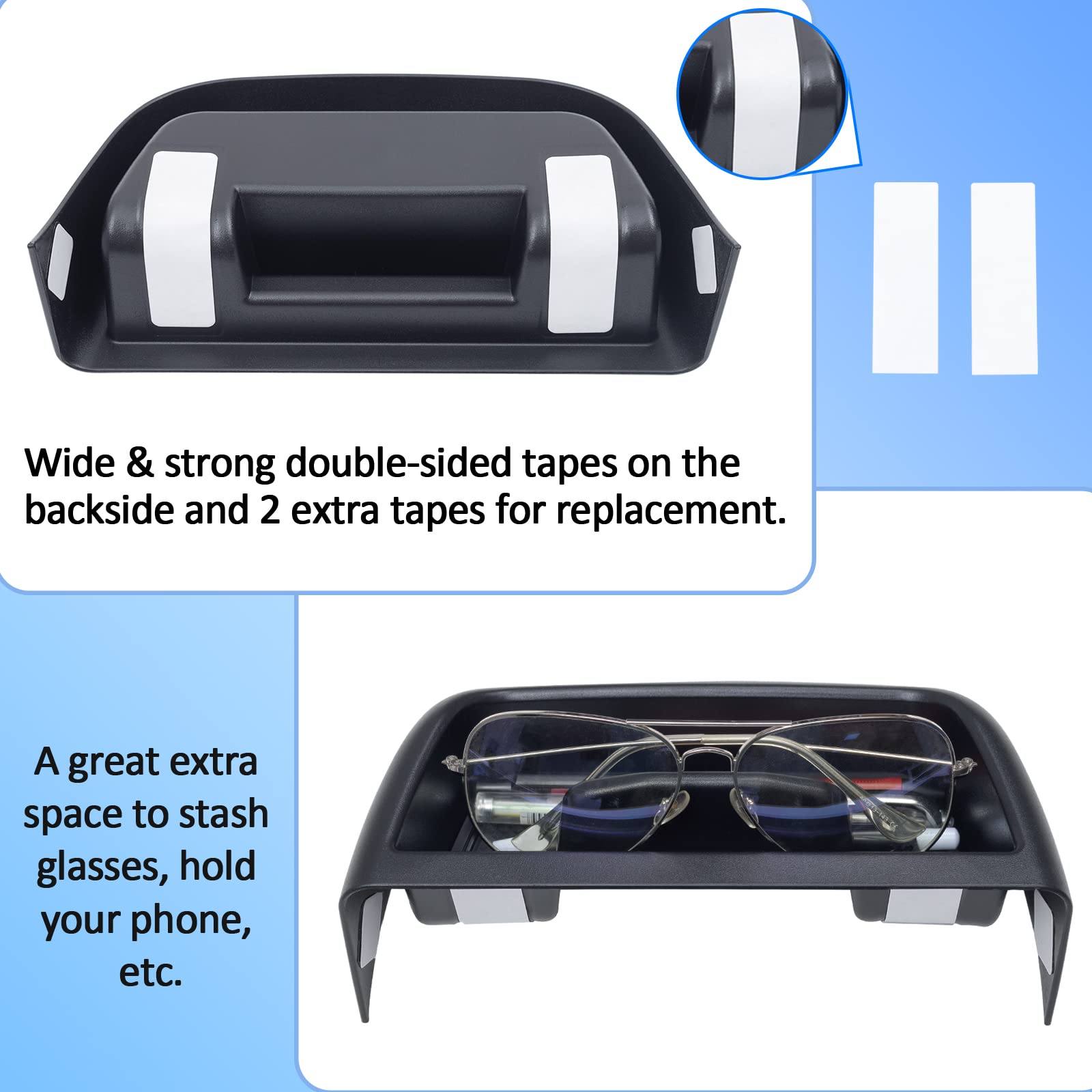 Topinstall Dash Center Console Tray Compatible With Ford Bronco Sport 2021-2024 Accessories (Cx430), Dashboard Insert Abs Plastic Storage Organizer Phone Holder Coin Container (Not For 2025)