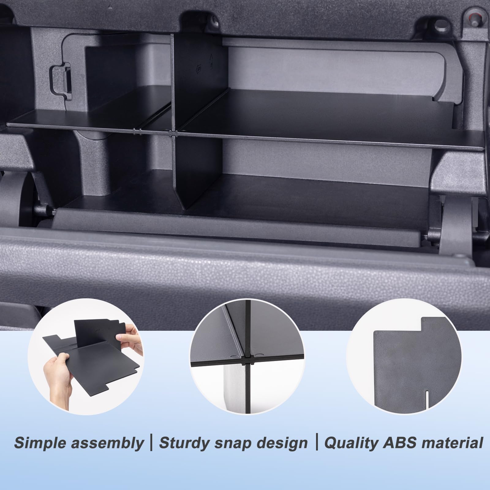 Jkcover Glove Box Organizer Compatible With 2024 2025 Toyota Tacoma(4Th Gen Tacoma) Glove Box Compartment Insert Storage Divider