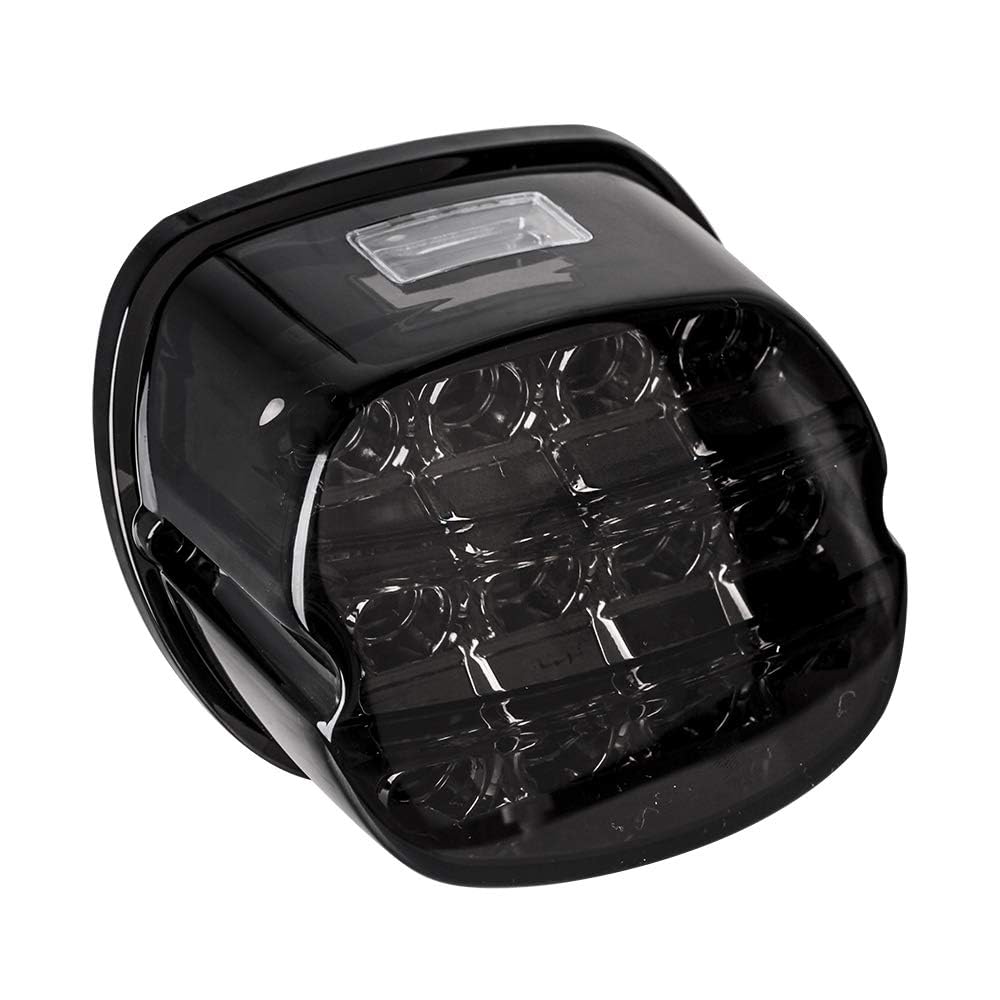 Nthreeauto Smoked Led Rear Tail Light Motorcycle Taillights Brake Driving Compatible With Harley Dyna Road King Electra Glide Street Bob Touring