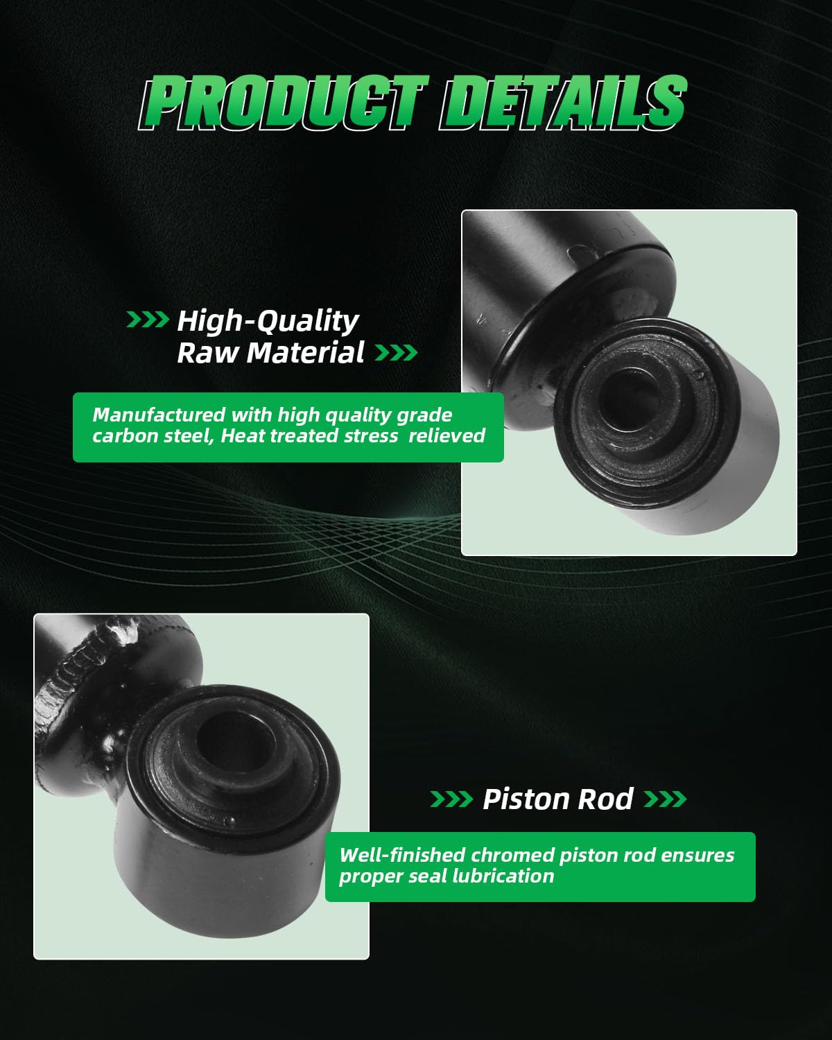 Scitoo - Rear Shock Absorber For Saturn Fits 2003 2004 2005 2006 2007 For Saturn Ion Shocks 343308 Struts - 2Pc Set