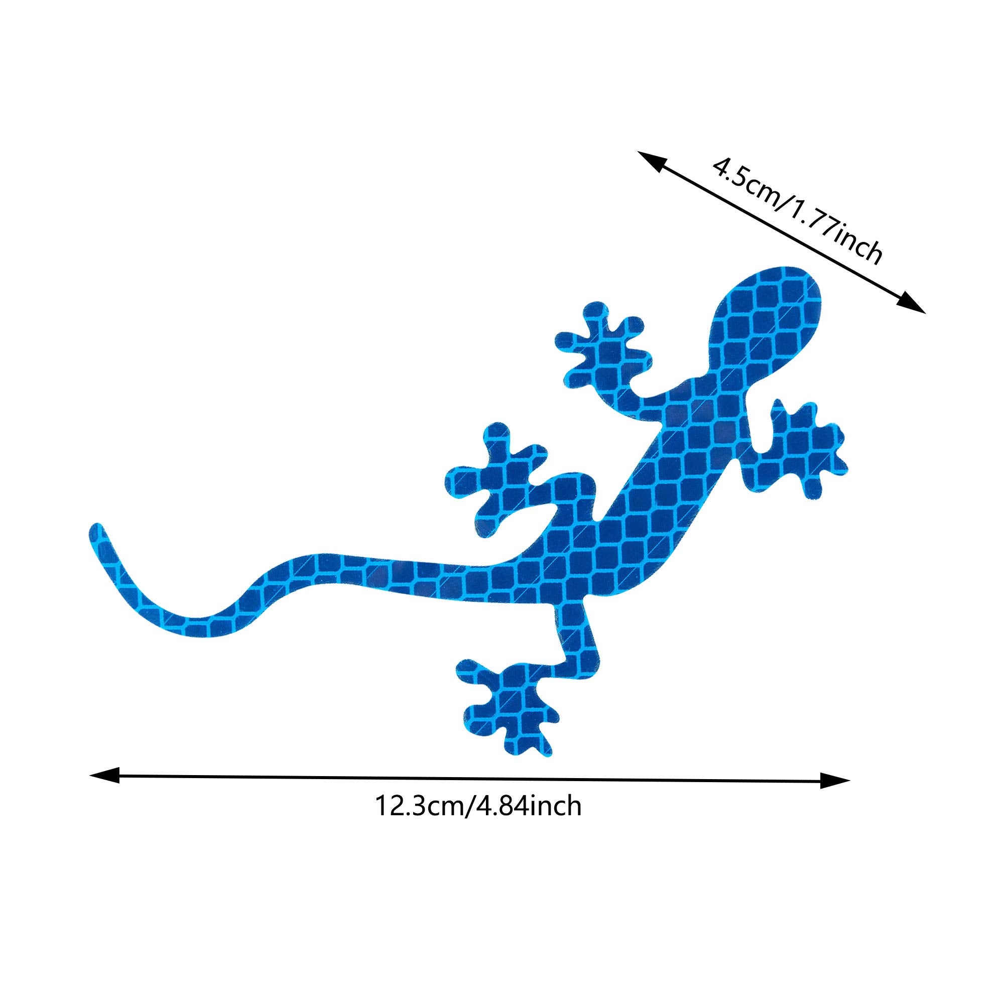 Tomall 5Pcs Gecko Reflective Strips Stickers For Car High-Intensity Night Visibility Reflective Decal Safety Warning Diamond Gra
