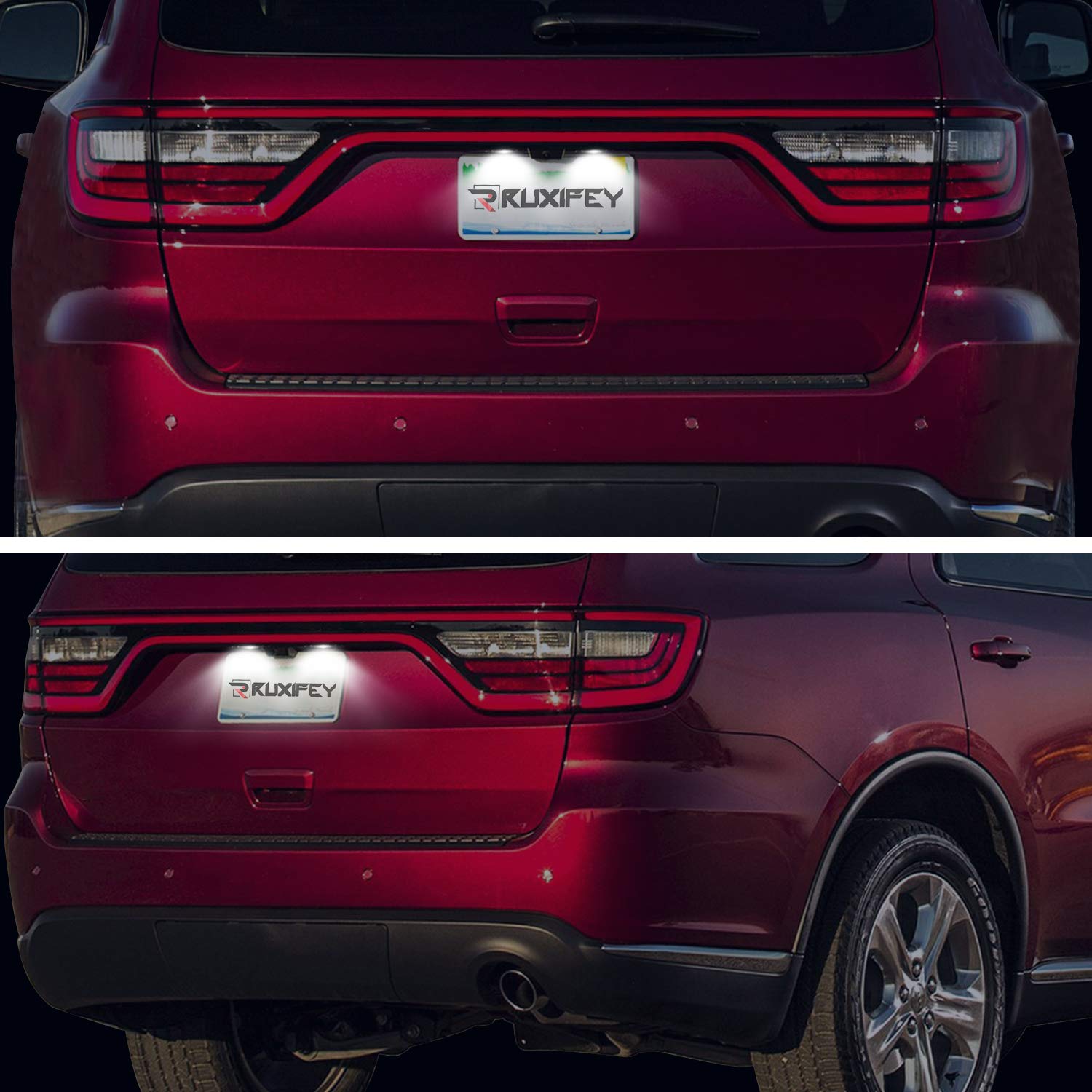 Ruxifey Led License Plate Light Tag Lights Compatible With Dodge Durango 2014-2020 Pickup Truck, 6000K White, Pack Of 2