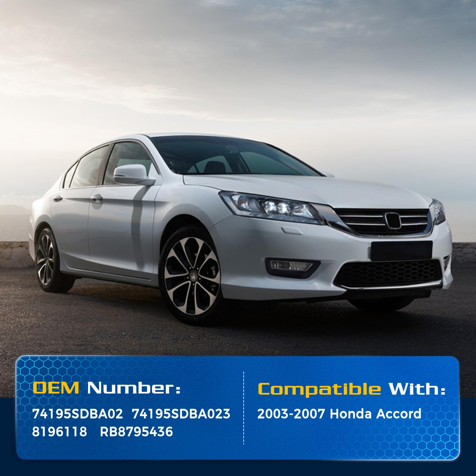 Arana Hood Struts Shocks For Honda Accord 2003-2007, Engine Hood Lift Support Rods For 2003-2007 Honda Accord Base/Coupe/Dx/Ex/L