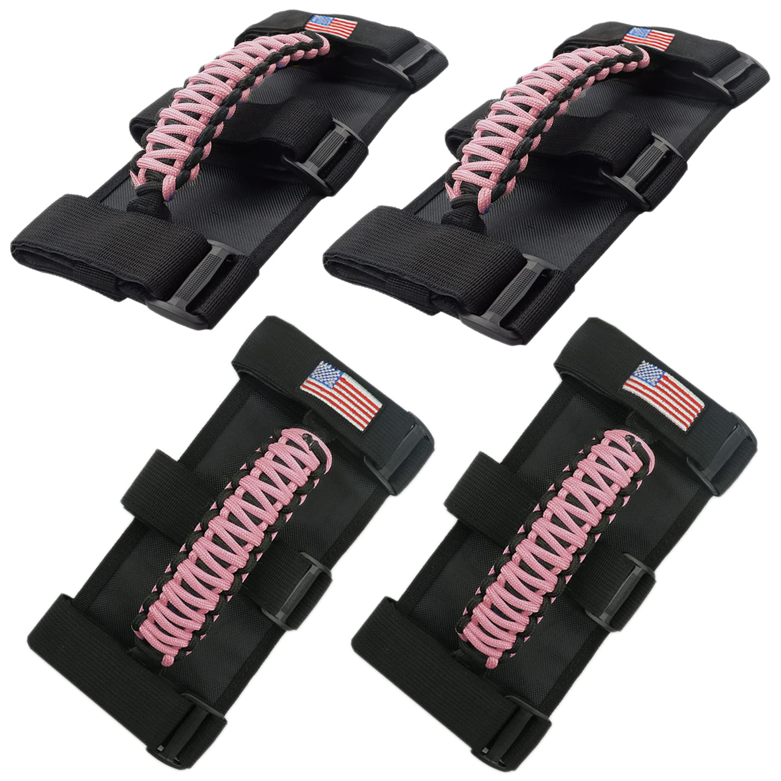 For Jeep Accessories Us Flag Roll Bar Grab Grip Handle For Compatible With Jeep Wrangler Yj Tj Jk Jku Jl Jlu & Gladiator Jt 1955