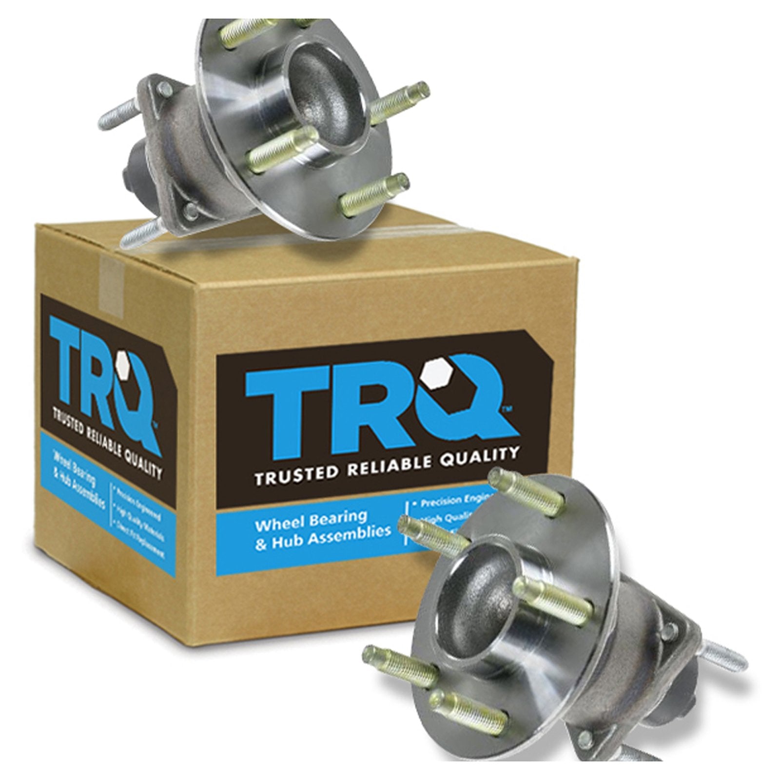 Trq Rear Wheel Hub Bearings Assembly Set Compatible With 2005-2010 Chevrolet Cobalt 2006-2011 Hhr 2007-2009 Pontiac G5 2004-2007