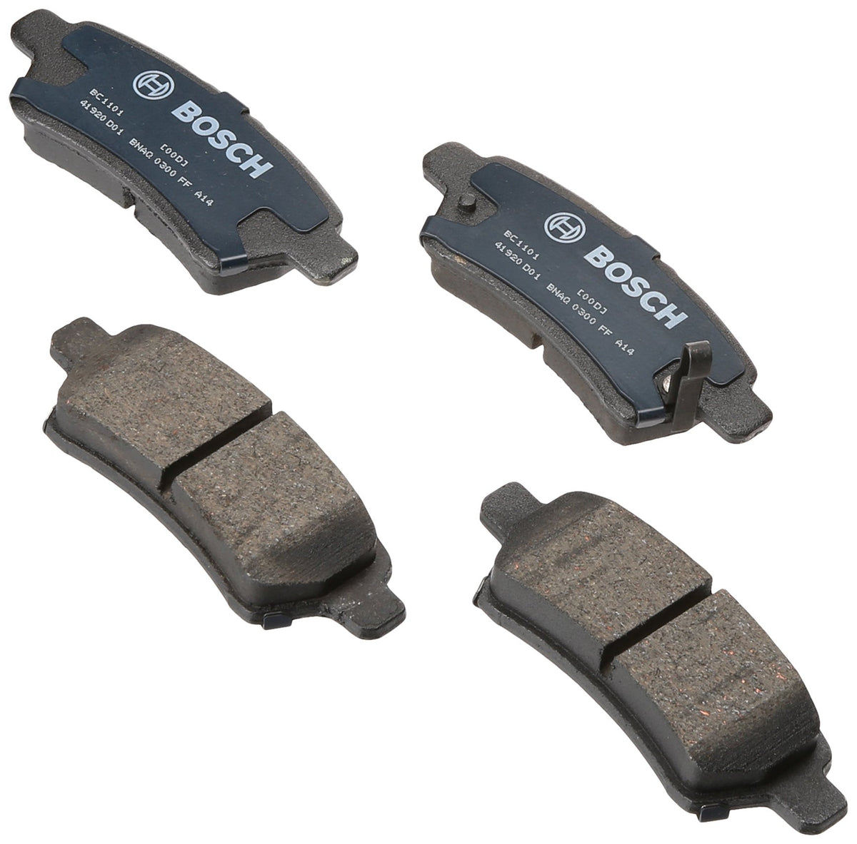 BOSCH BC1101 QuietCast Premium Ceramic Disc Brake Pad Set - Compatible with Select Nissan Pathfinder; REAR