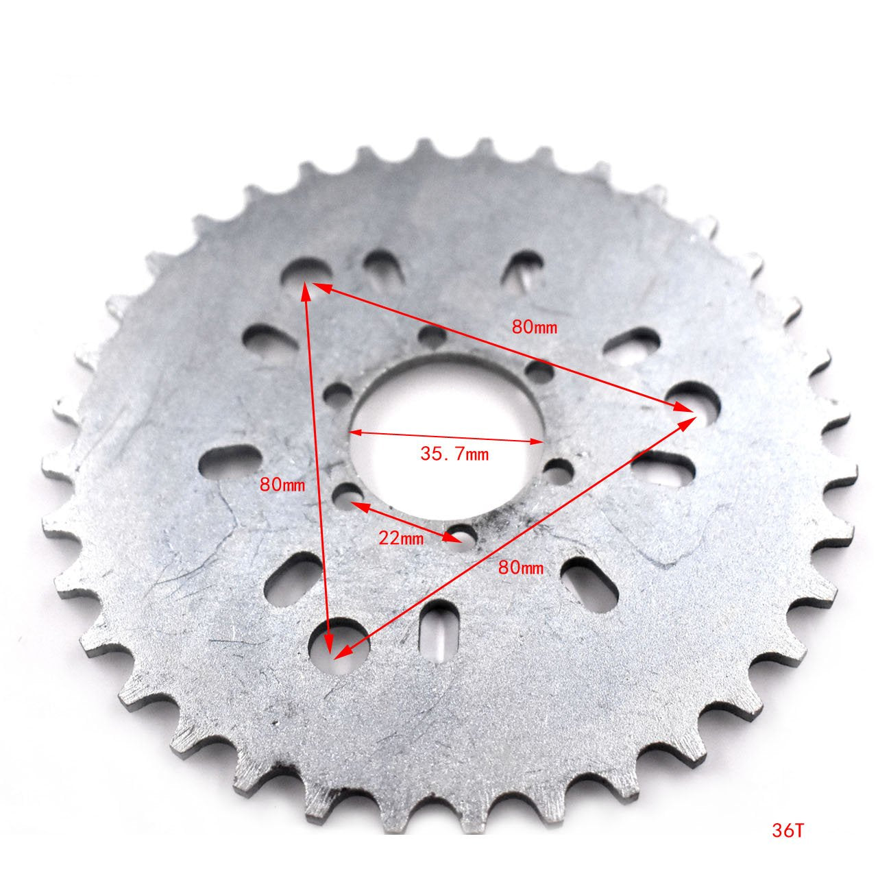 Sthus New Wheel Sprocket 36T 36 Tooth Motorized Gas Cycle Bicycle 50Cc 60Cc 80Cc
