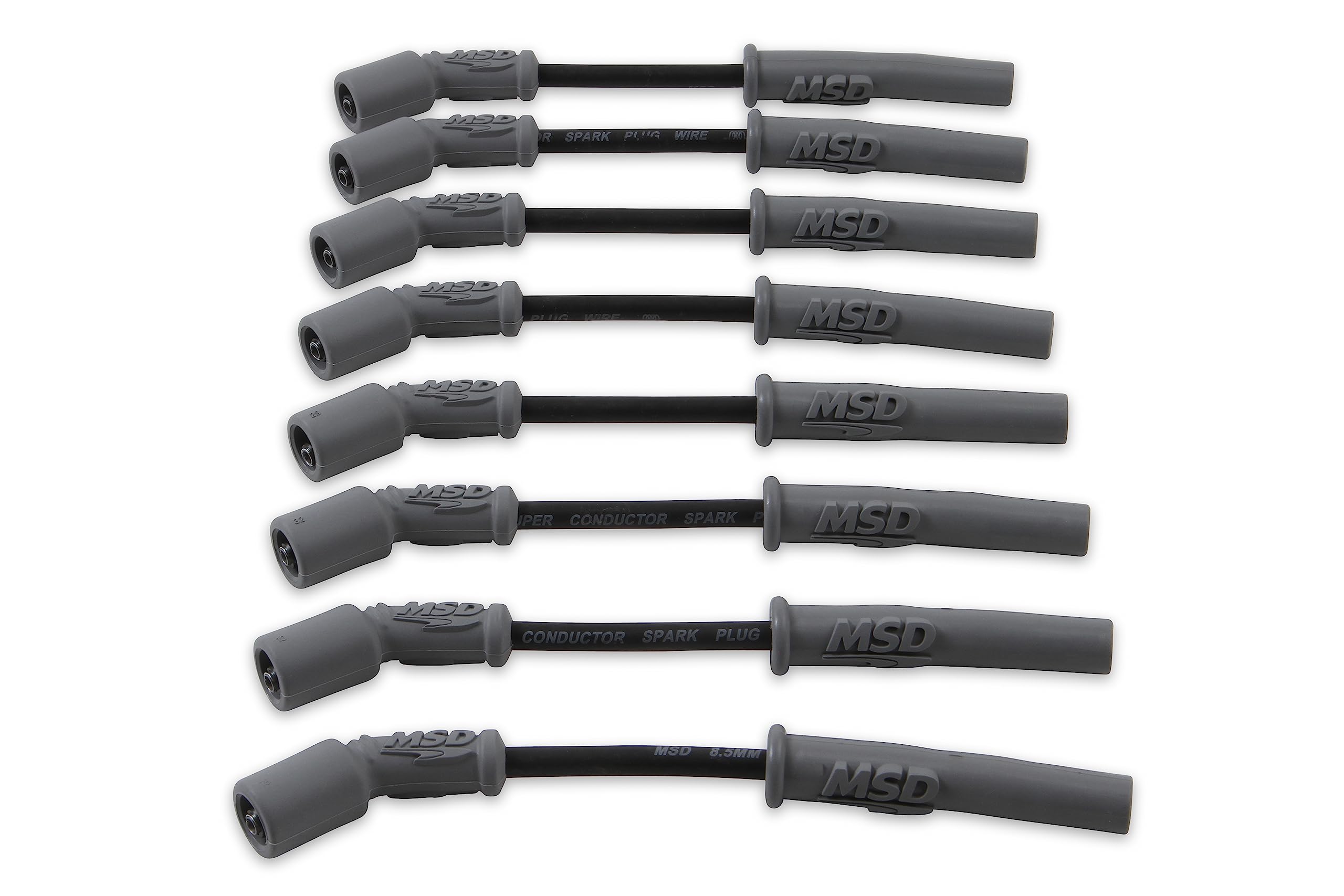 Msd 32813 Super Conductor Spark Plug Wire Set, Black