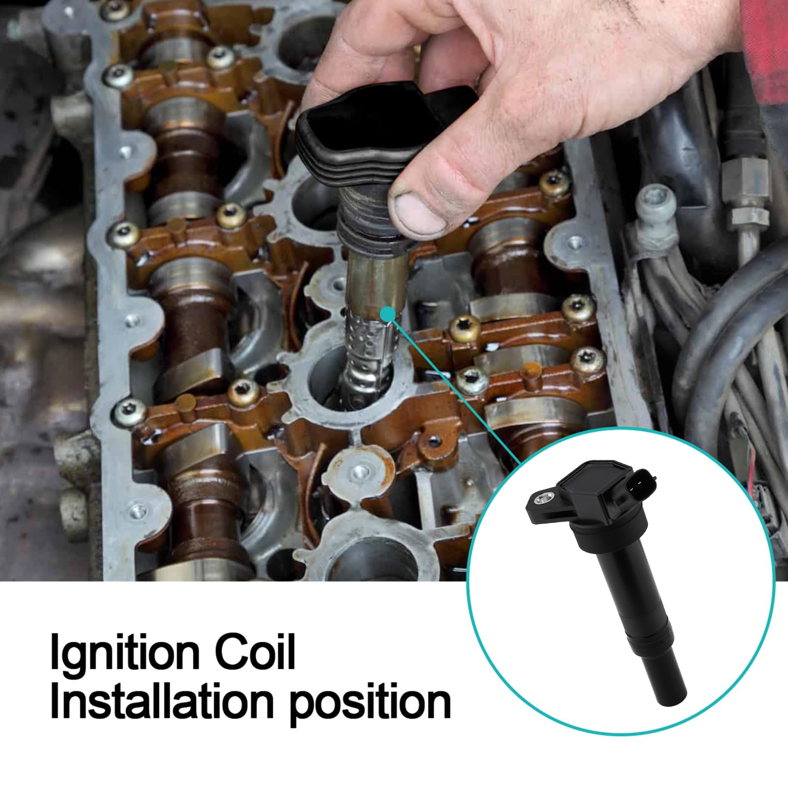 Set of 4 UF651 Ignition Coil Pack (1.8L 2.0L L4) For Hyundai Elantra Coupe SE GT GLS Value Edition Limited Tucson,Kia Forte Fort