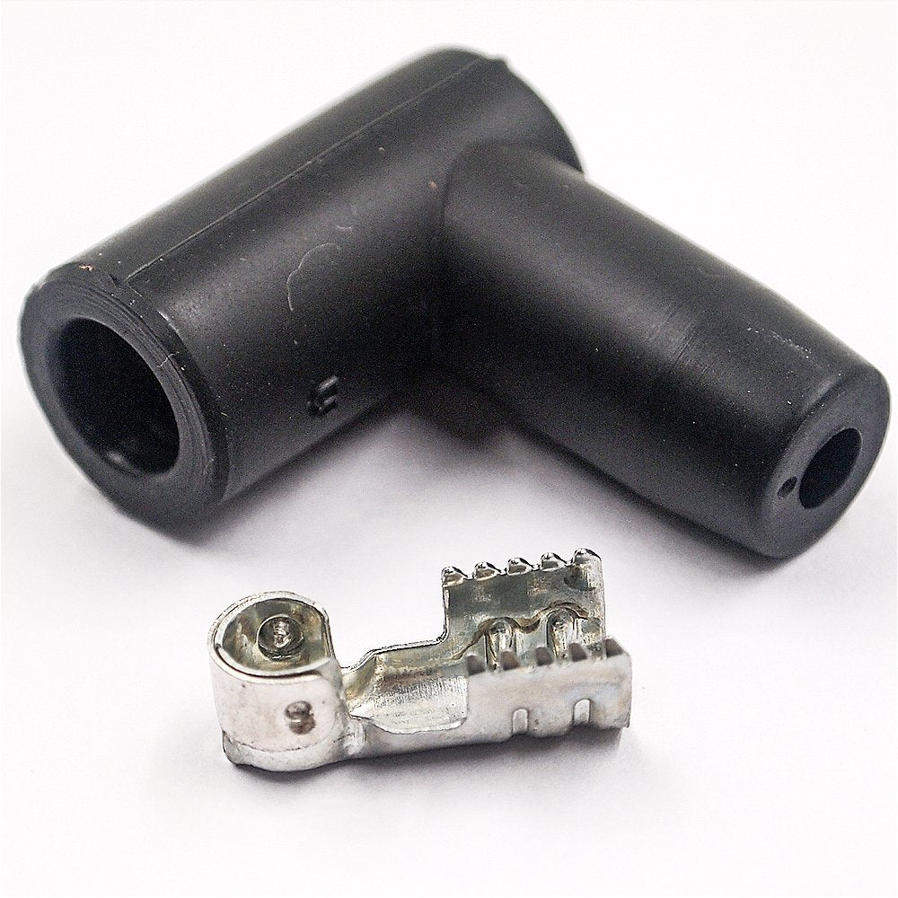 Spark Plug Boot Terminal Kit 90 Degree Spark Plug Boot Hei Distributor And Coil Boot Spark Plug Ignition Wire (8-Pack)
