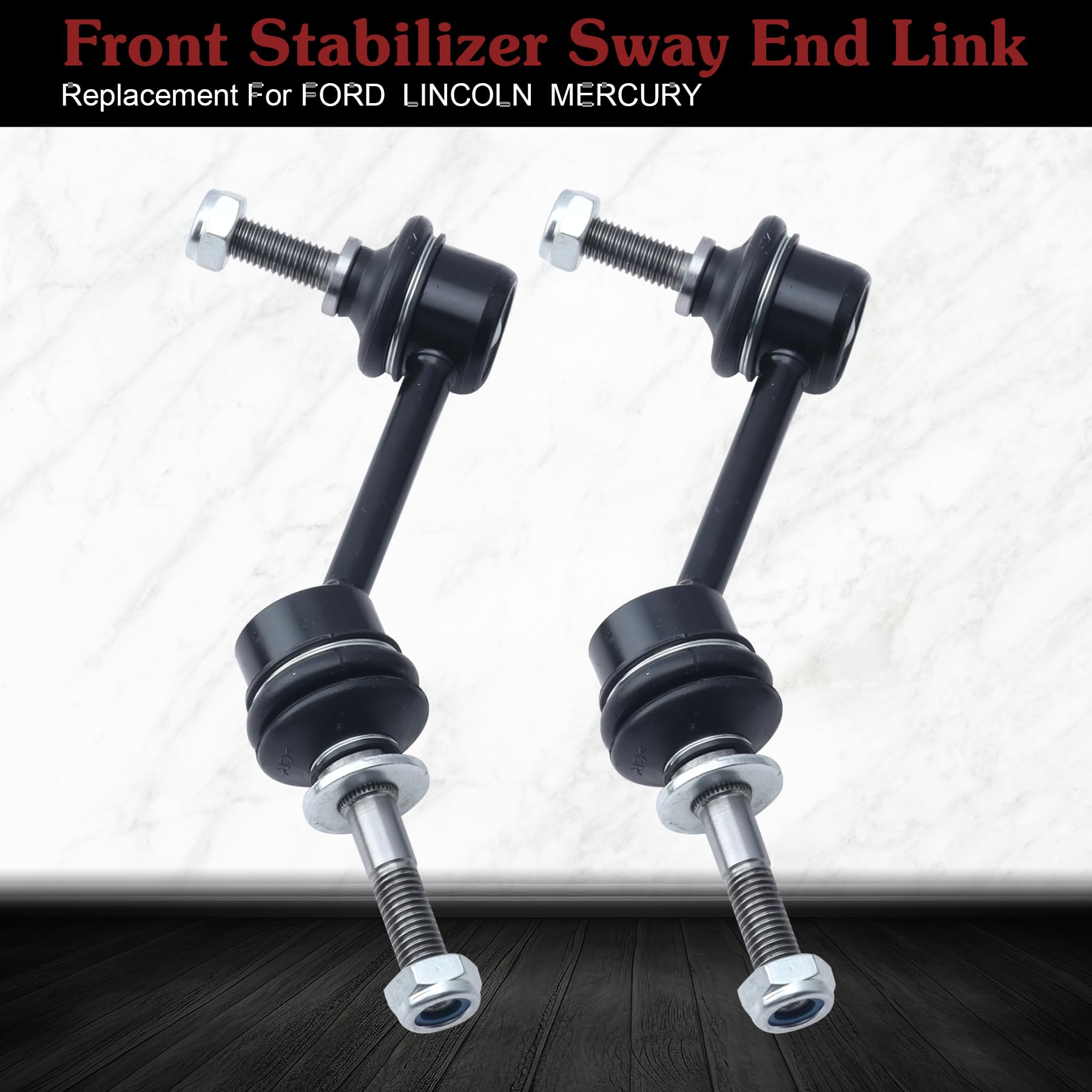 Stiueoav K80140 Sway Bar Link - Front Stabilizer End Link Compatible With 2003-2011 Crown Victoria?2003-2011 Town?2003-2011 Gran