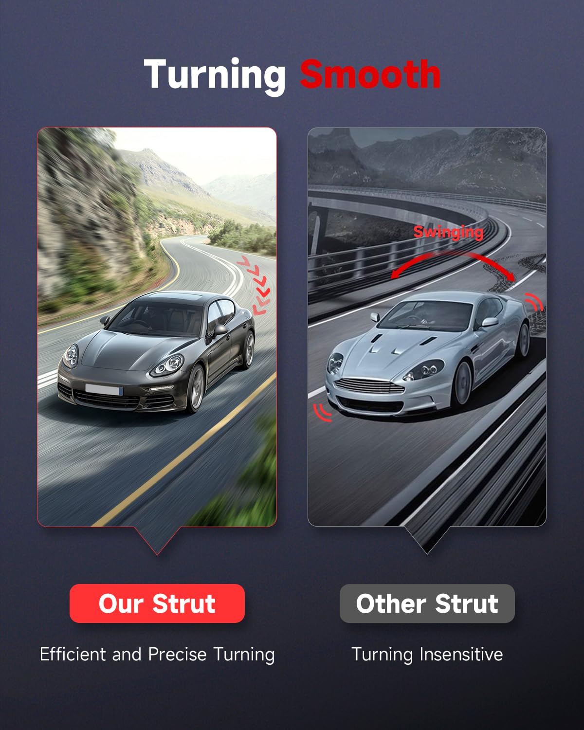 cciyu Complete Struts Shock Absorbers Fits for 2007 2008 2009 for Mitsubishi Outlander 272438 272437 Quick Struts Assembly Front