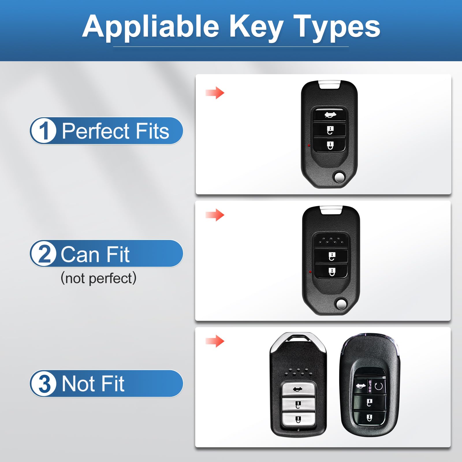 Ruabiban Key Fob Cover Compatible With Honda (Pink)