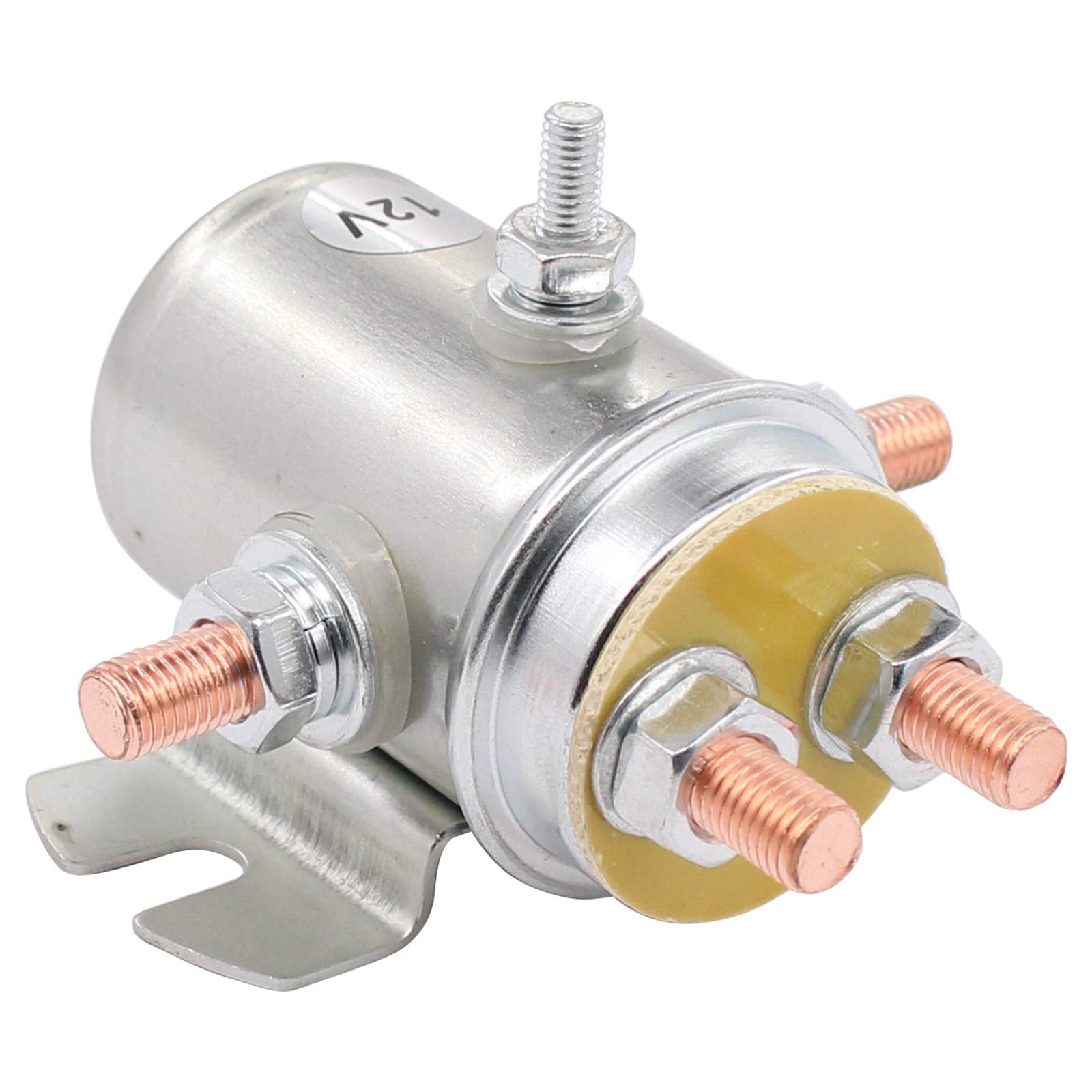 Applianpar Pack Of 2 Solenoid Relay Switch 440003 440110 24401-01 For Prestolite Ramsey Winch Golf Continuous Duty 12V 5-Terminal