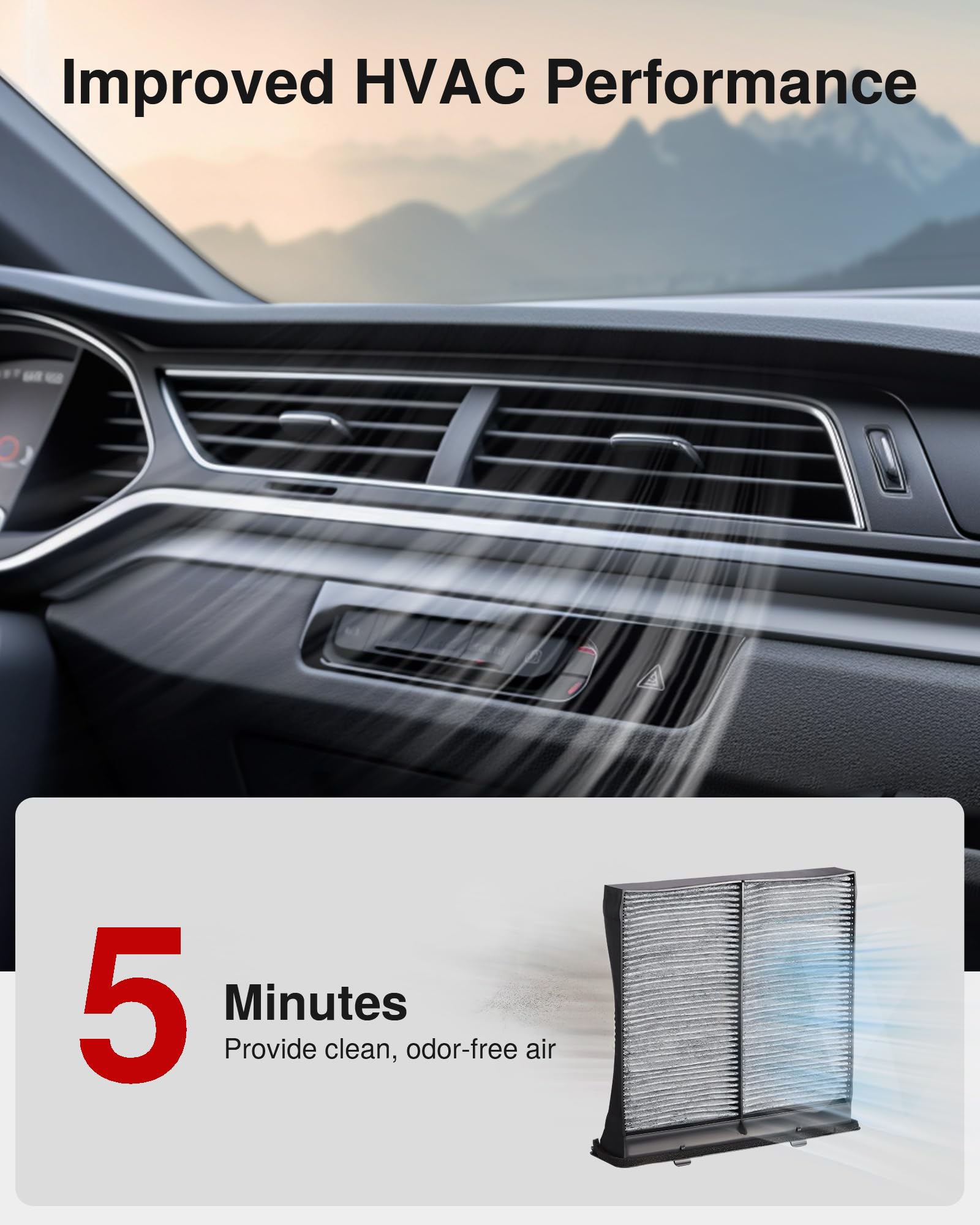 Puroma Cabin Air Filter with Activated Carbon, Replacement for CP930, CF10930, CAF1869P, Subaru: 72880-FG000, Compatible with Cr