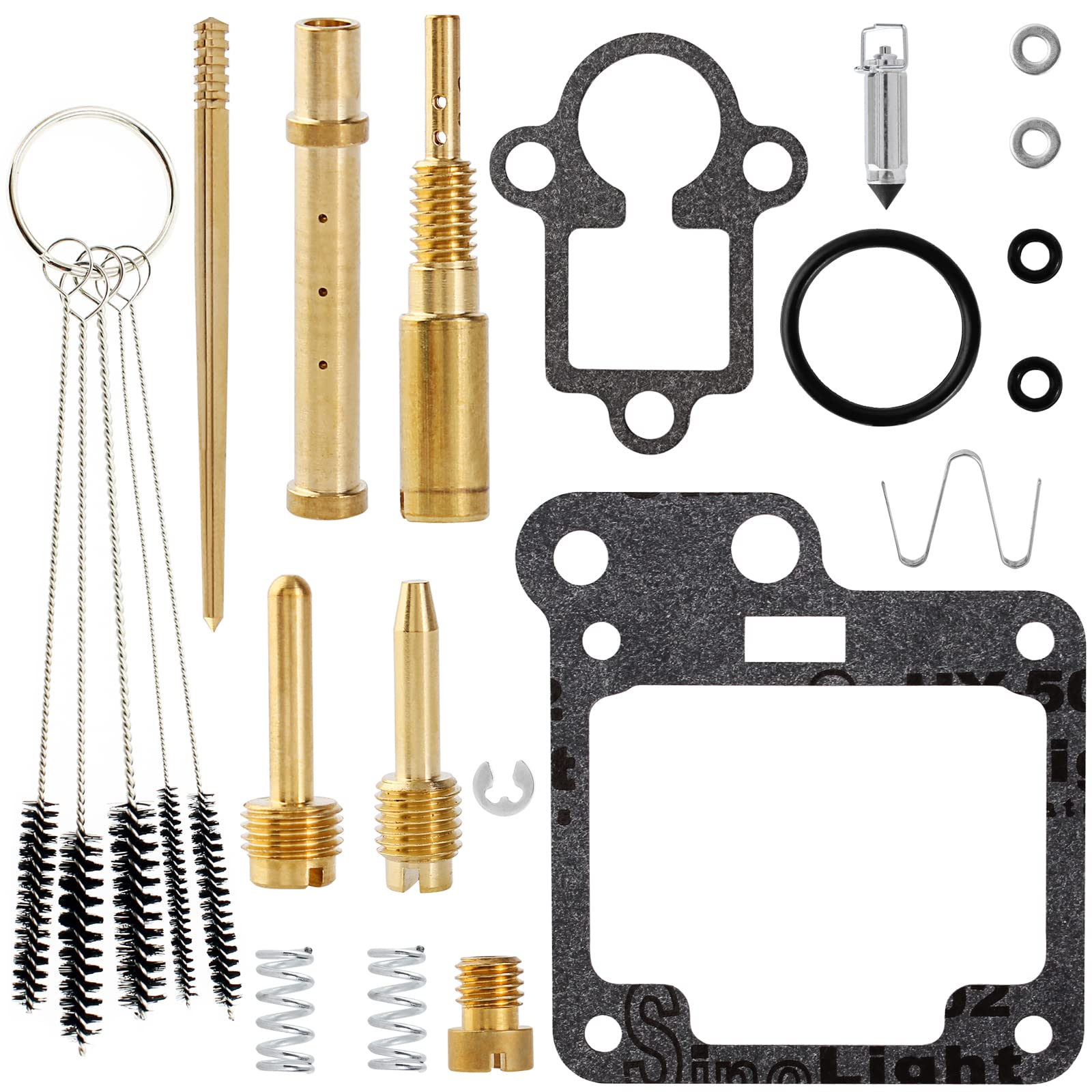 QAZAKY YFM80 Carburetor Rebuild Kit Compatible with Yamaha Raptor 80 YFM80 YFM80R YFM80W Moto-4 Grizzly 80 YFM80 YFM80G YFM80GH