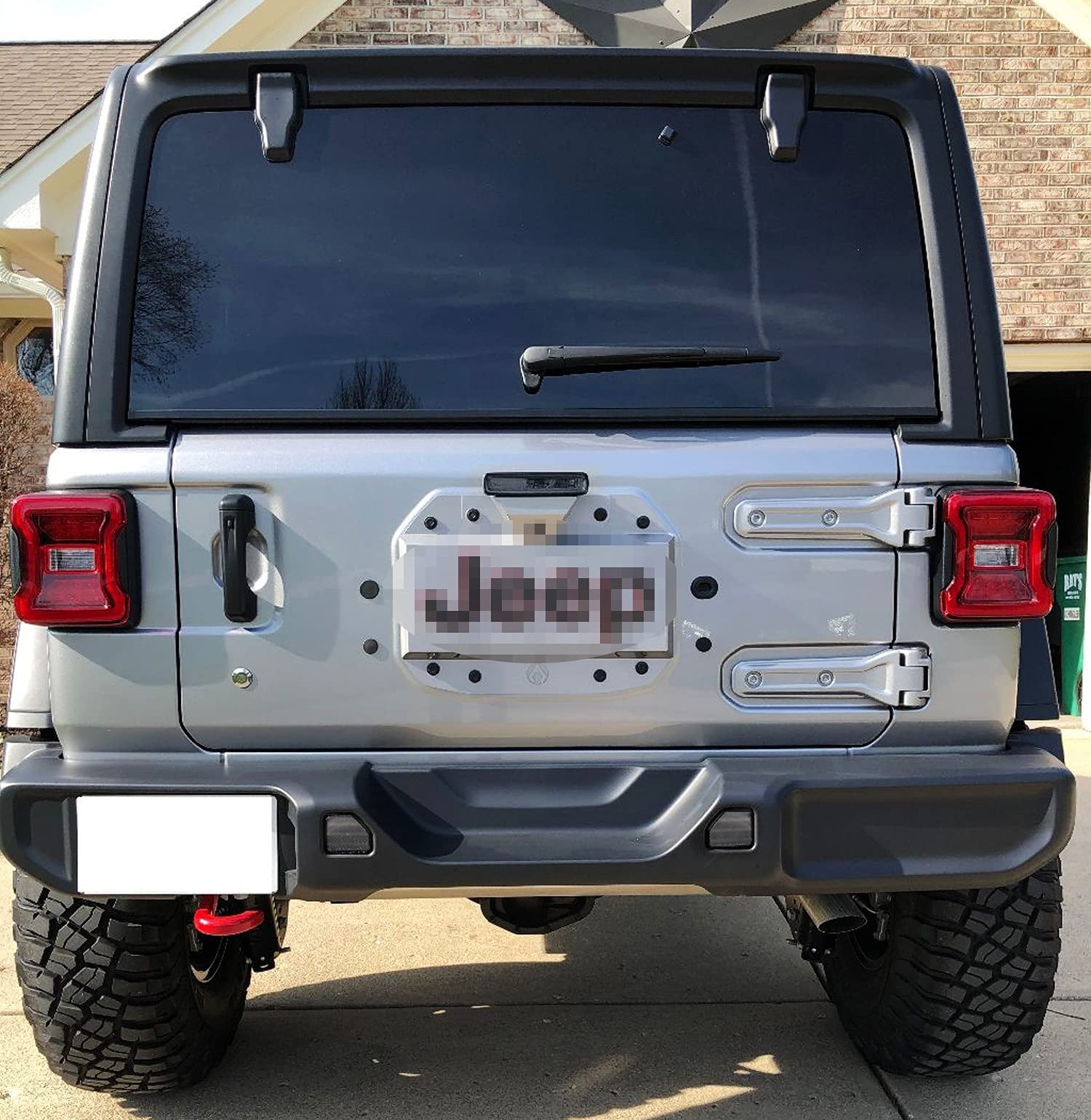 Ijdmtoy Blackout Smoked Lens Rear Bumper Reflector Lenses Compatible With Jeep 2018-Up Wrangler Jl Sahara Rubicon Moab Trims Only, Oe-Spec Lh Rh Assembly