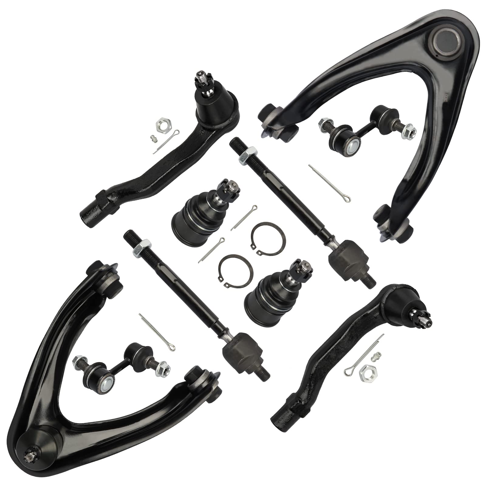 DRIVESTAR 10PCS Front Suspension Kit, fit 1997 1998 1999 2000 2001 for Honda CR-V, include K80883 K80884 K9802 K90667 EV414 ES33