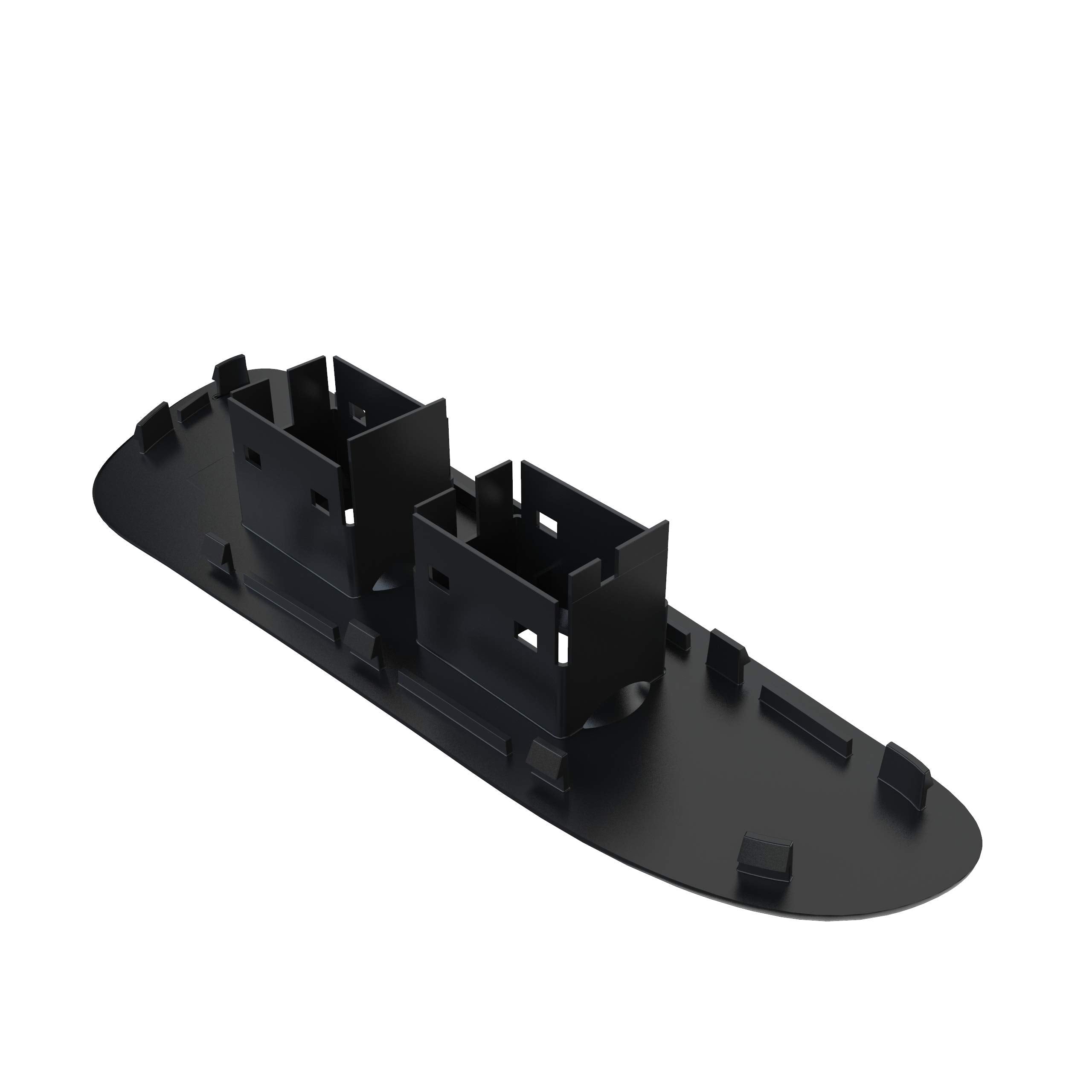 Basiker Window Switch Cover, Passenger Side Door Switch Panel Bezel Trim For 2002 To 2010 Dodge Ram 1500 2500 3500, Black