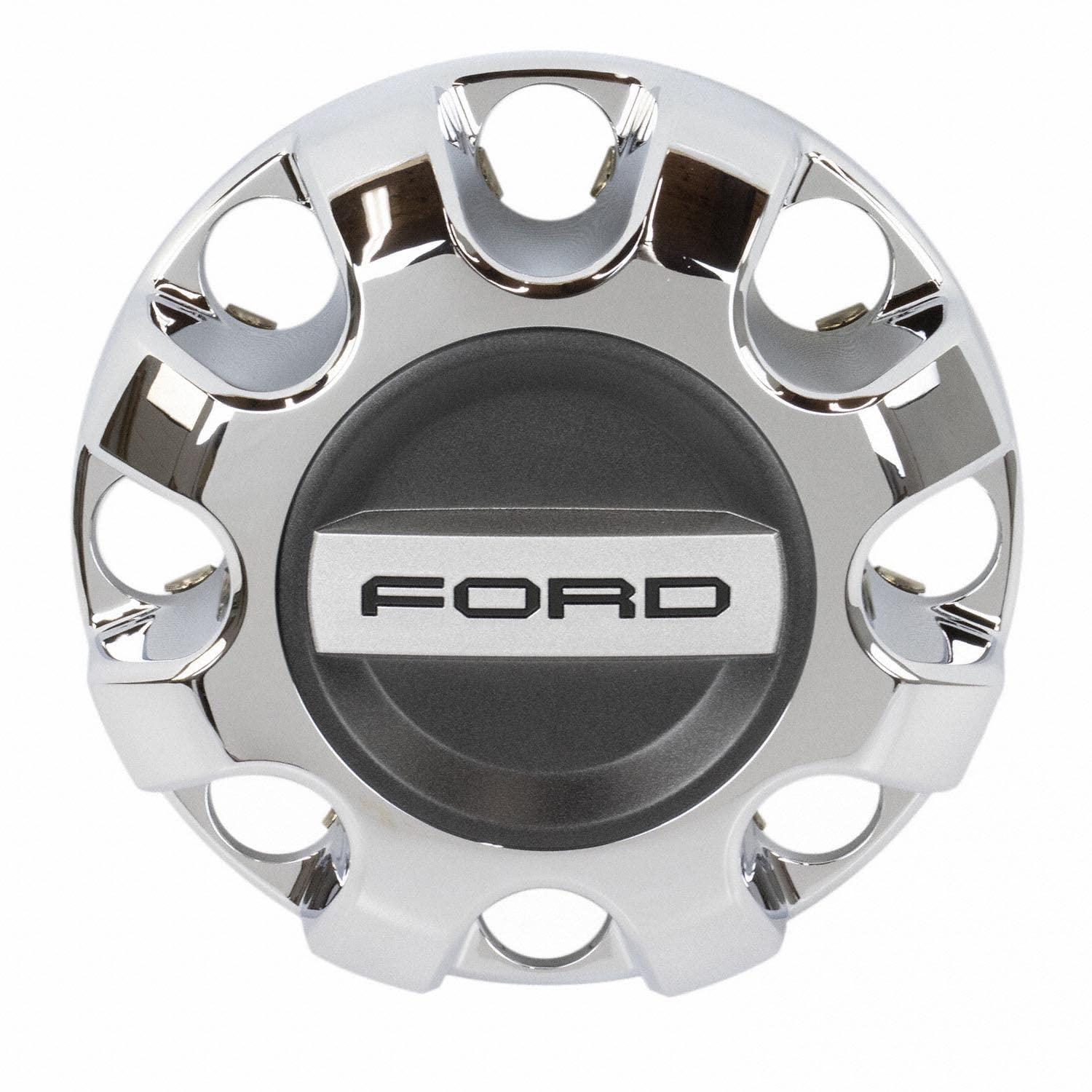 17 Thru 20 Ford F-250 F-350 Super Duty OEM Chrome Wheel Hub Cap w/Black Center HC3Z1130E -Like New